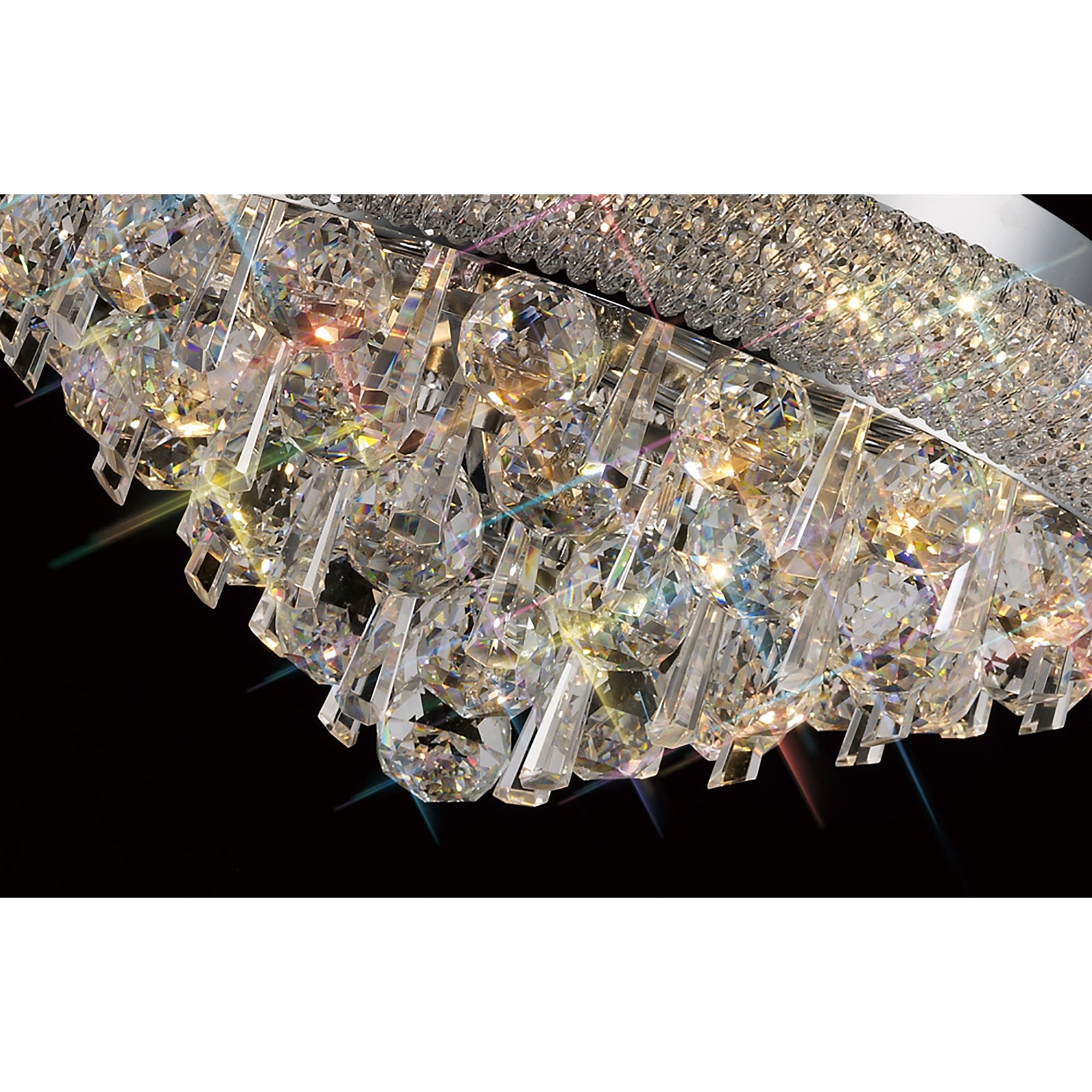Diyas Alexandra 6 Light Ceiling Light - Polished Chrome & Crystal