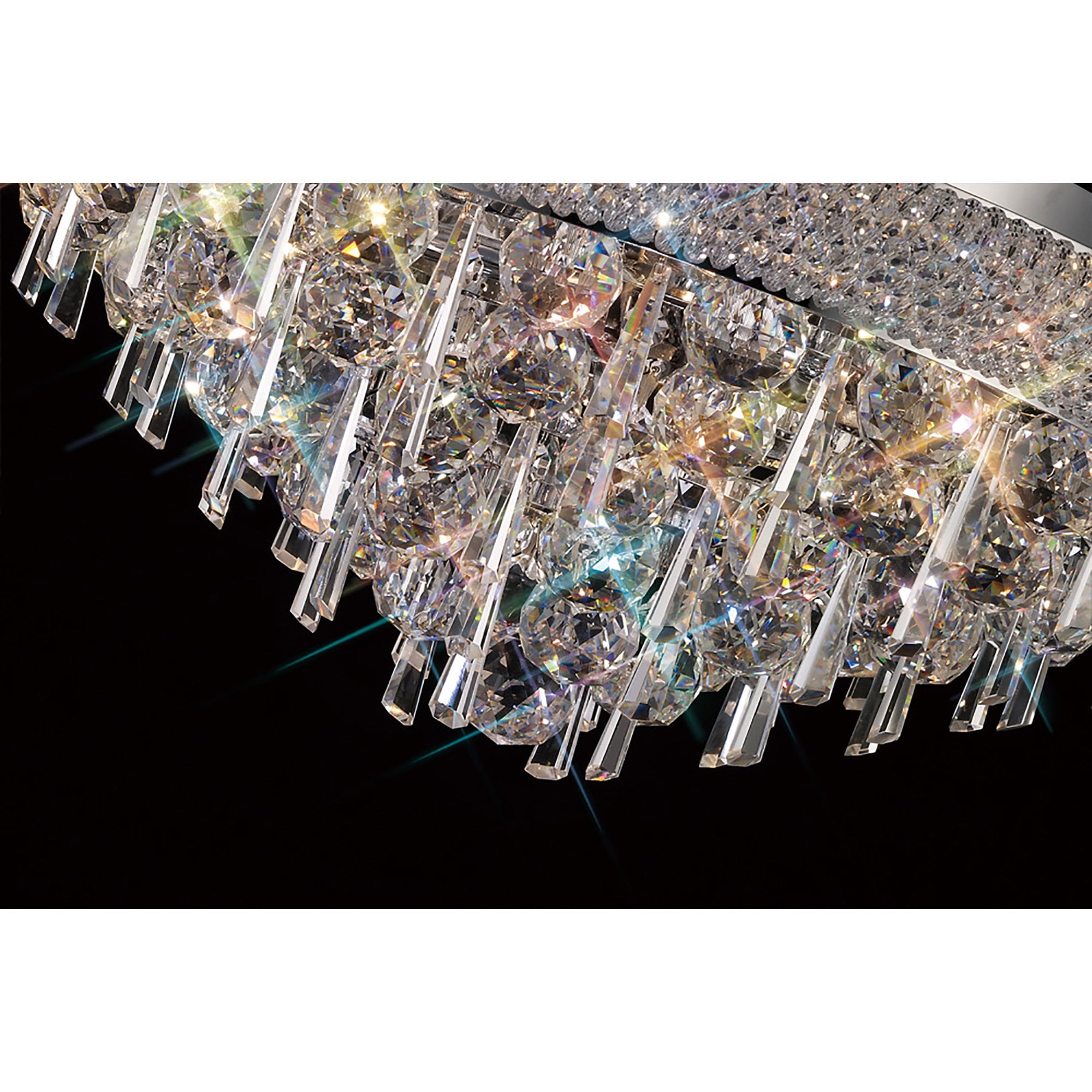 Diyas Alexandra 7 Light Ceiling Light - Polished Chrome & Crystal