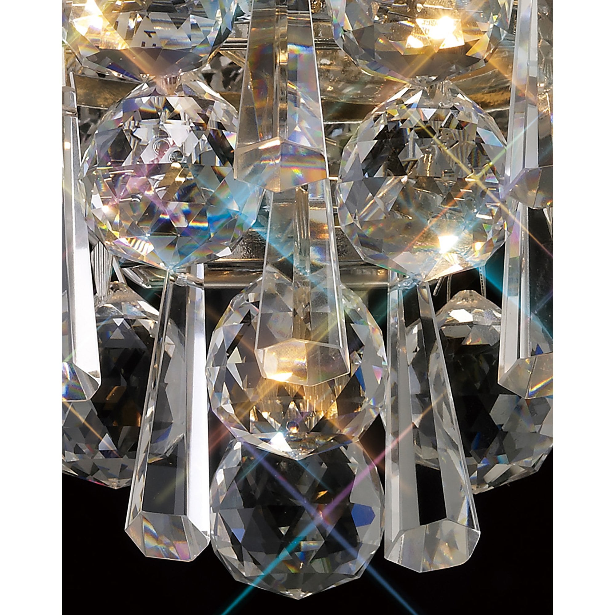 Diyas Alexandra 7 Light Ceiling Light - Polished Chrome & Crystal
