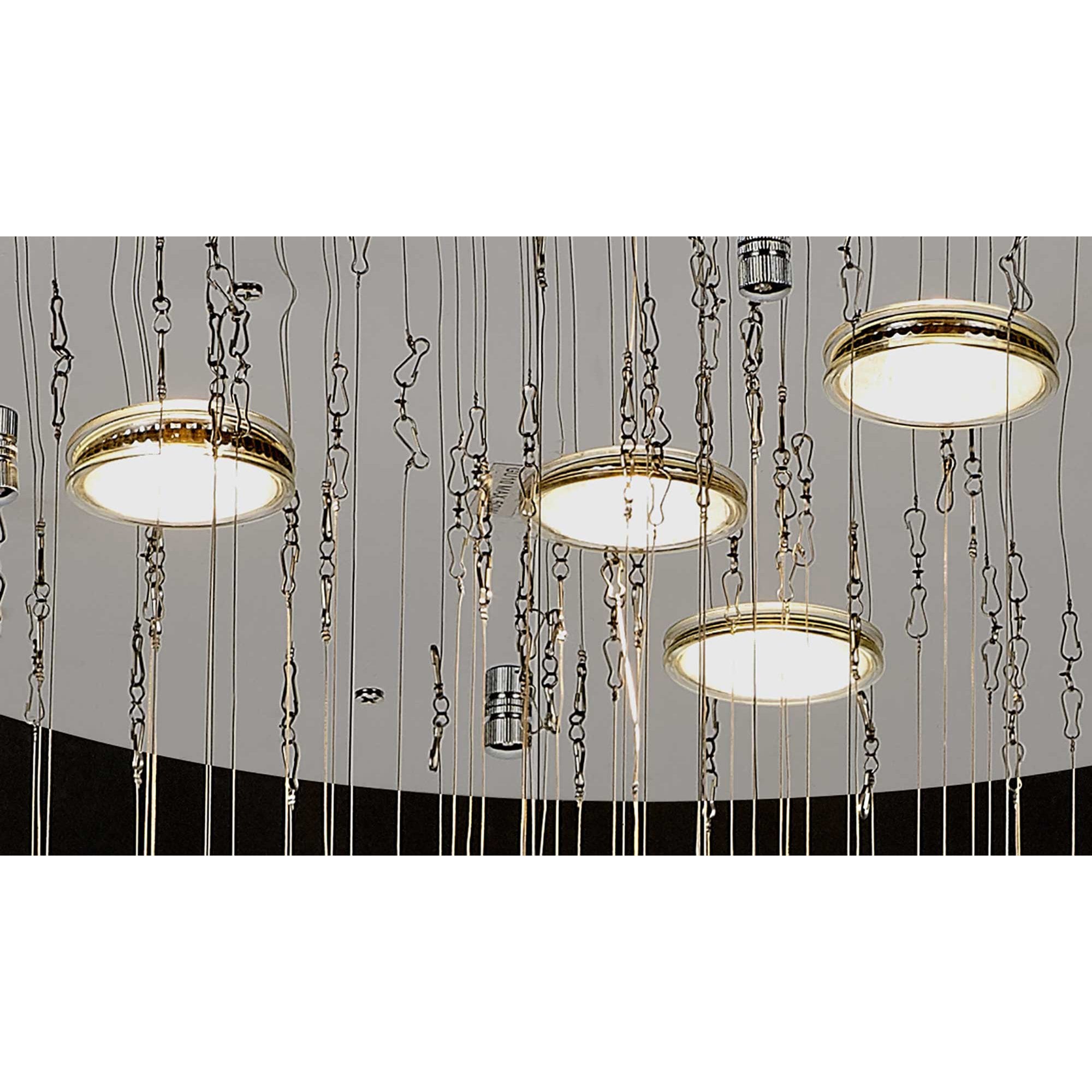 Diyas Colorado Small 4 Light Sphere Pendant - Polished Chrome & Crystal