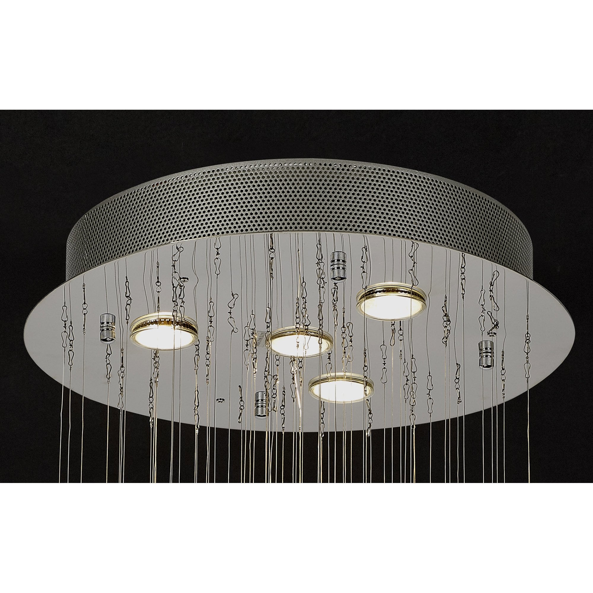 Diyas Colorado Small 4 Light Sphere Pendant - Polished Chrome & Crystal