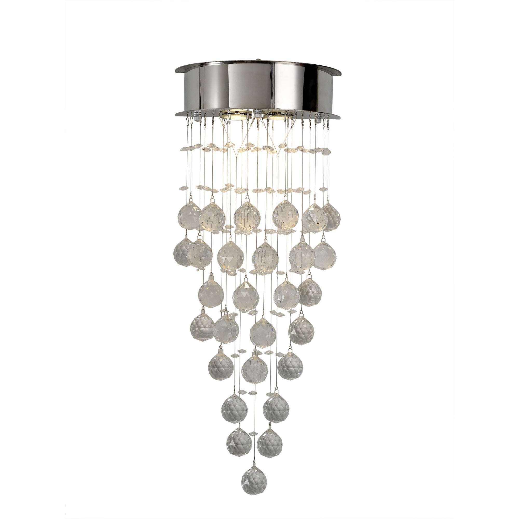 Diyas Colorado 2 Light Wall Light - Polished Chrome & Crystal