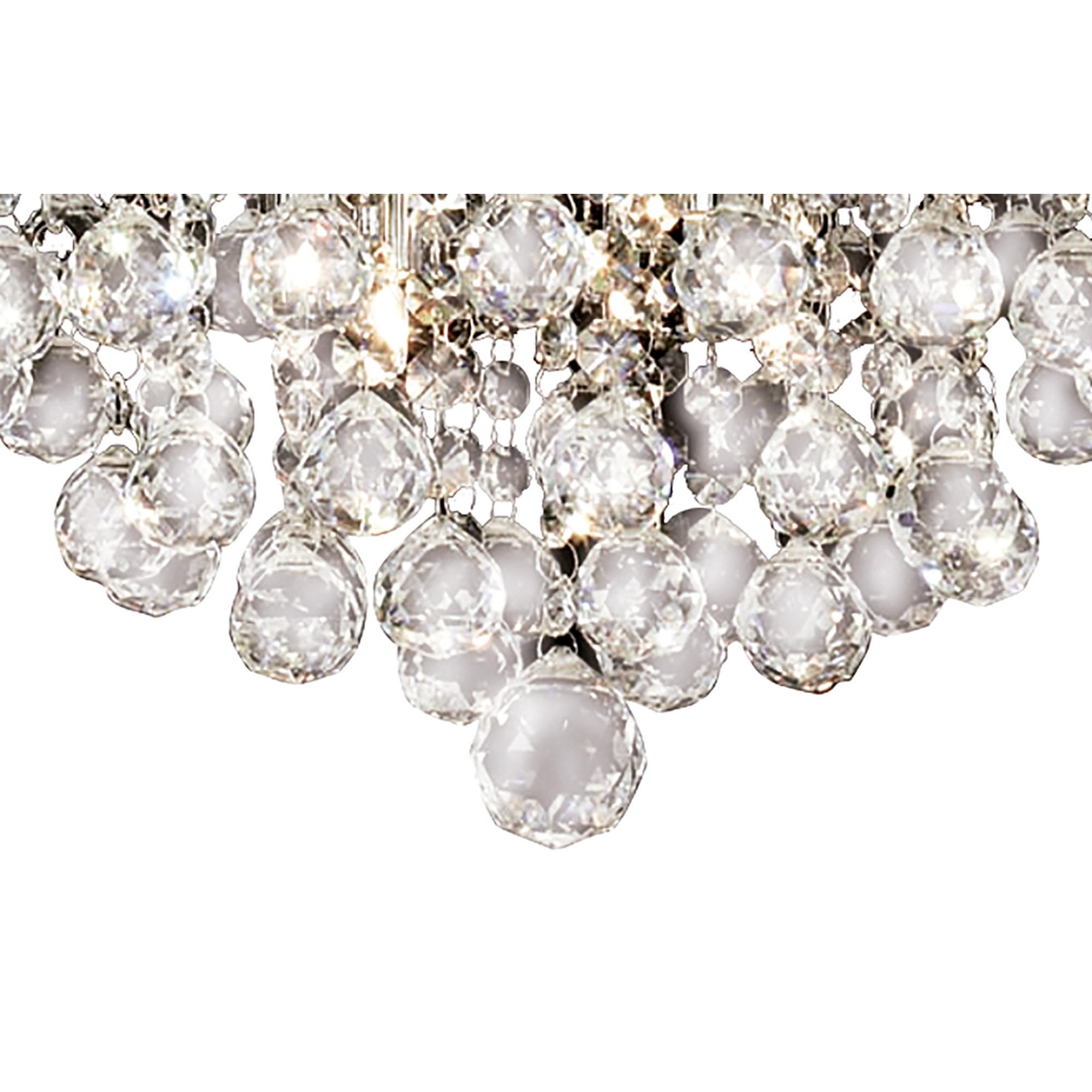 Diyas Atla 8 Light Pendant - Polished Chrome & Crystal
