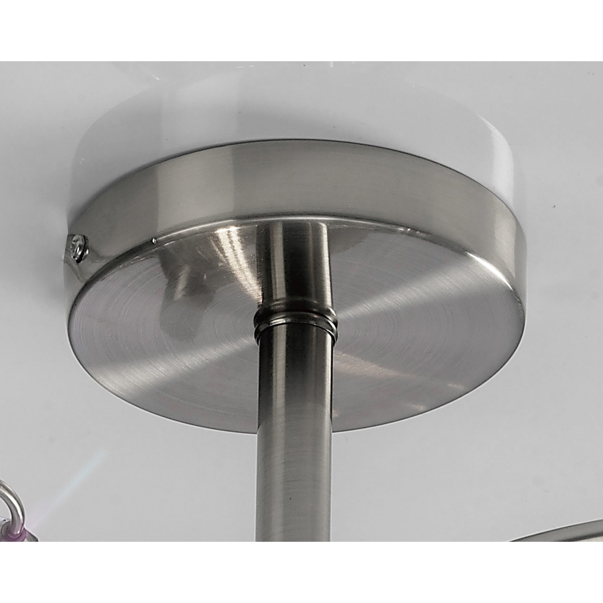 Diyas IL30933 Cara Semi Ceiling 3 Light Satin Nickel/Crystal