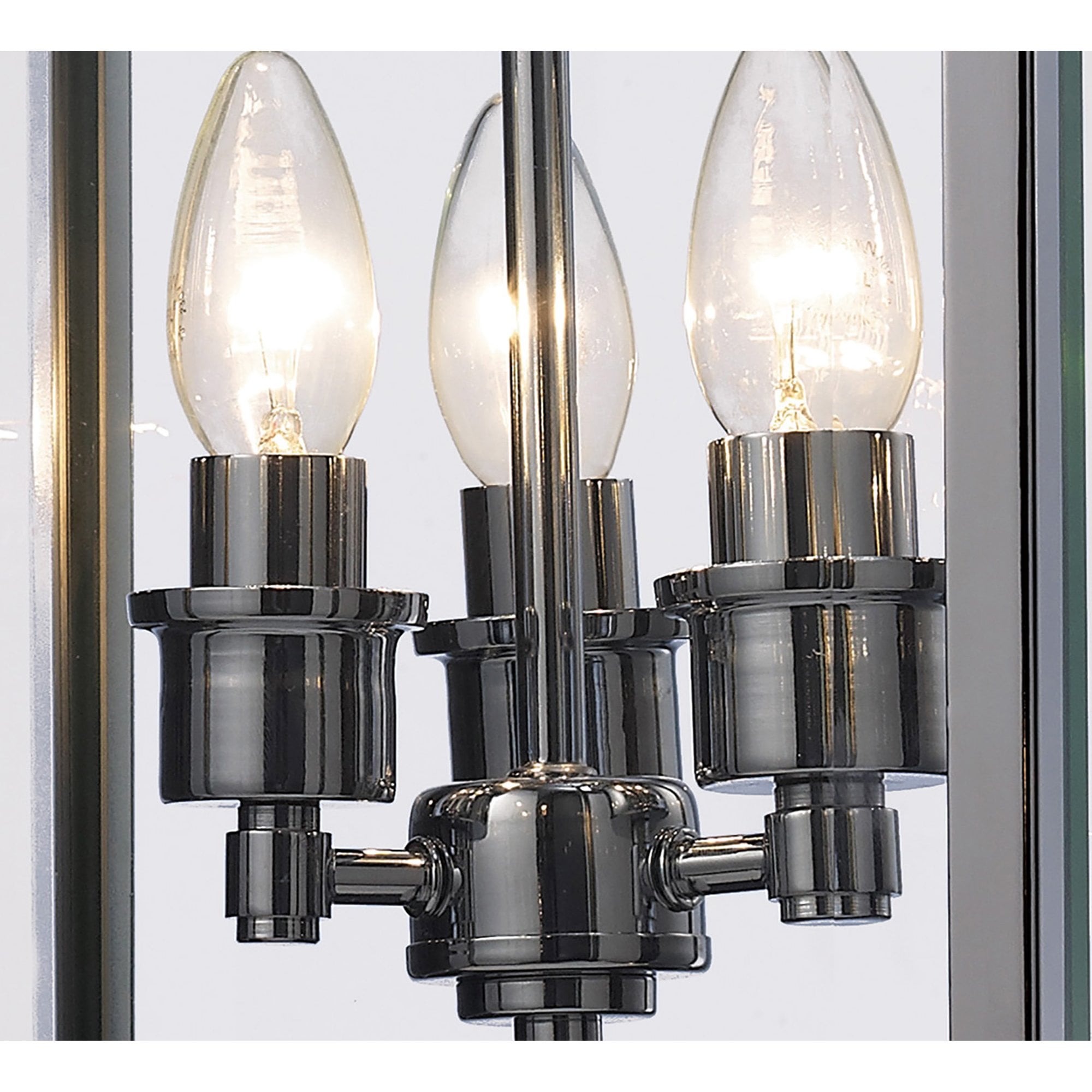 Diyas IL31102 Aston Pendant 3 Light Polished Chrome/Glass