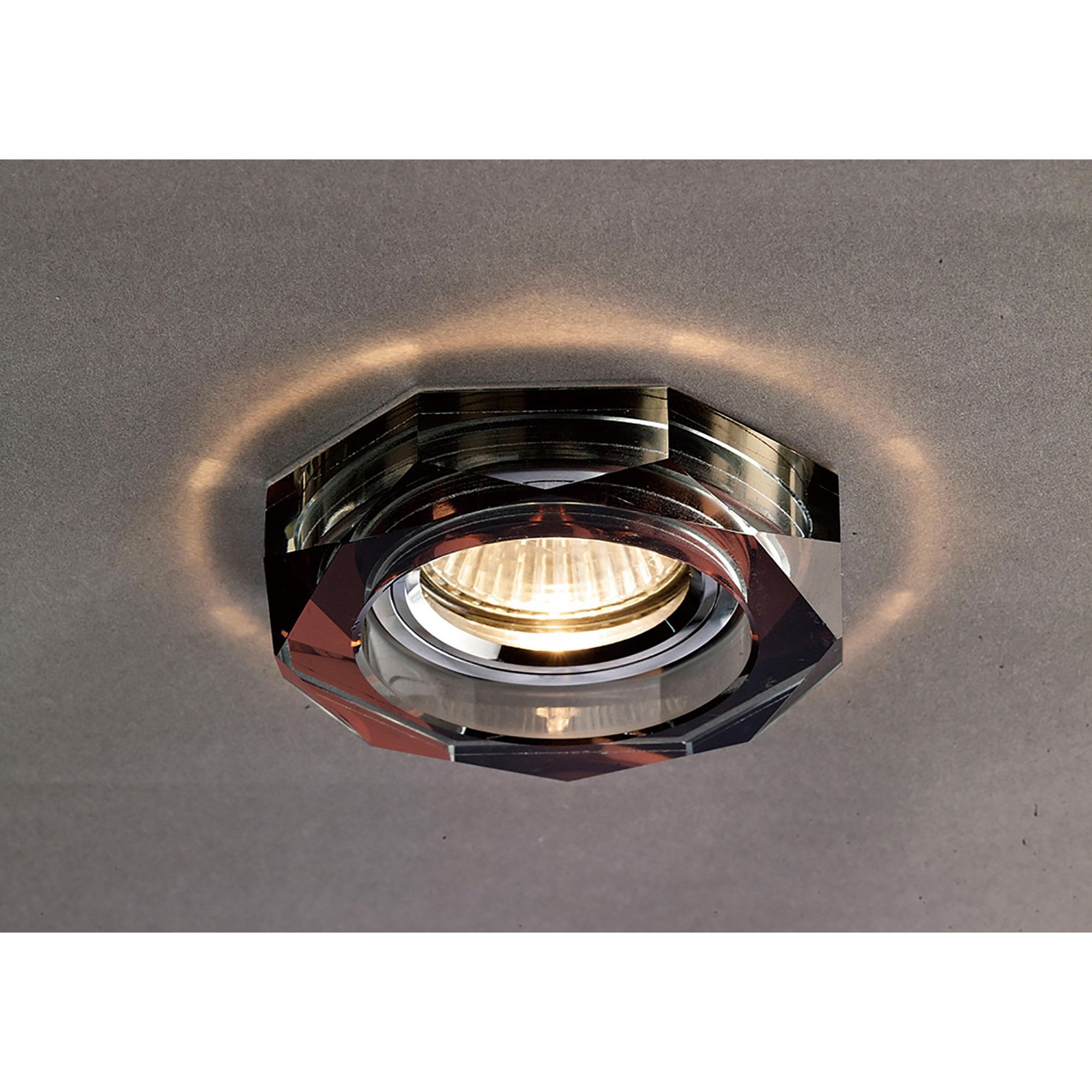 Diyas IL30823PU Crystal Downlight Deep Hexagonal Rim Only Purple,IL30800 Required To Complete The Item