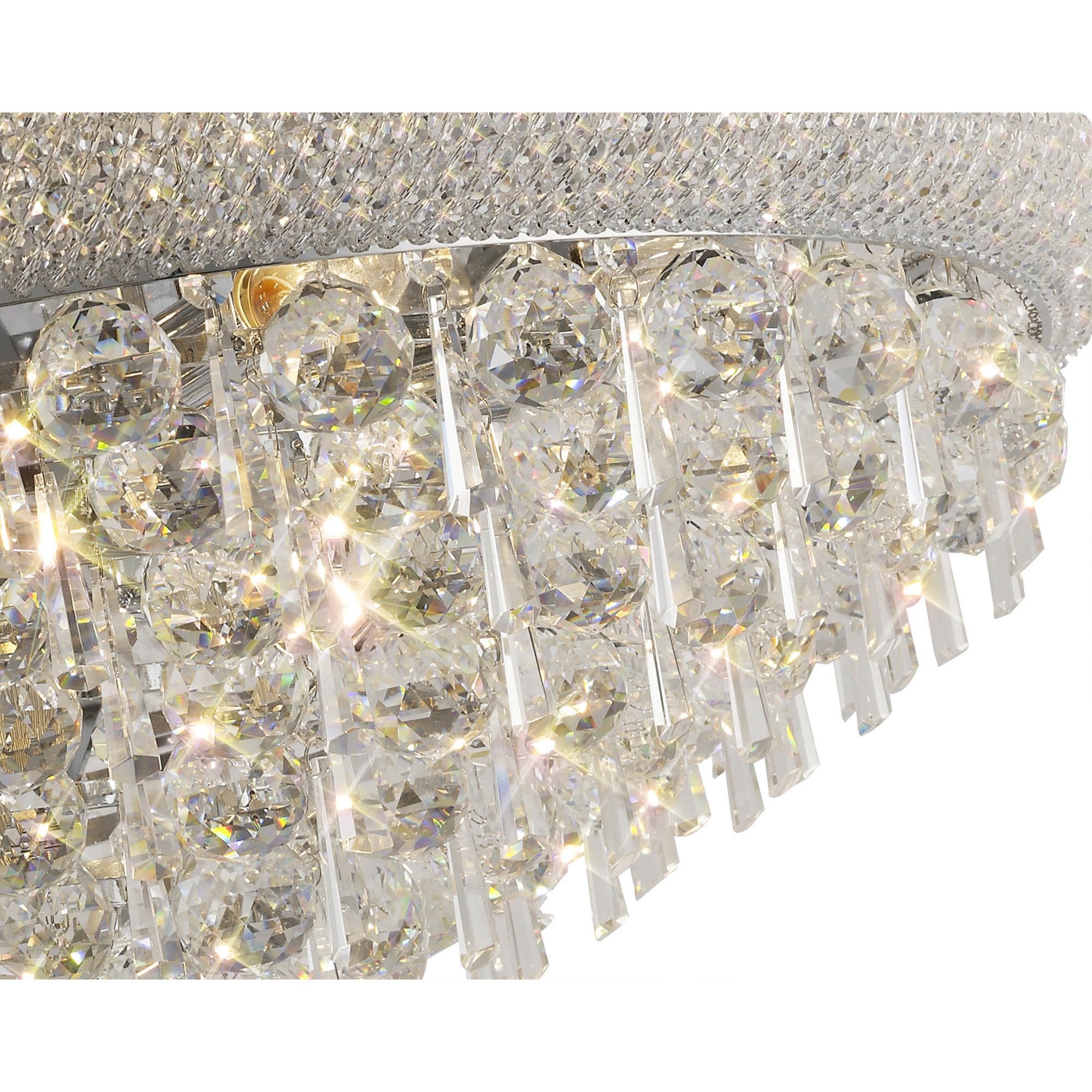 Diyas Alexandra 16 Light Ceiling Light - Polished Chrome & Crystal