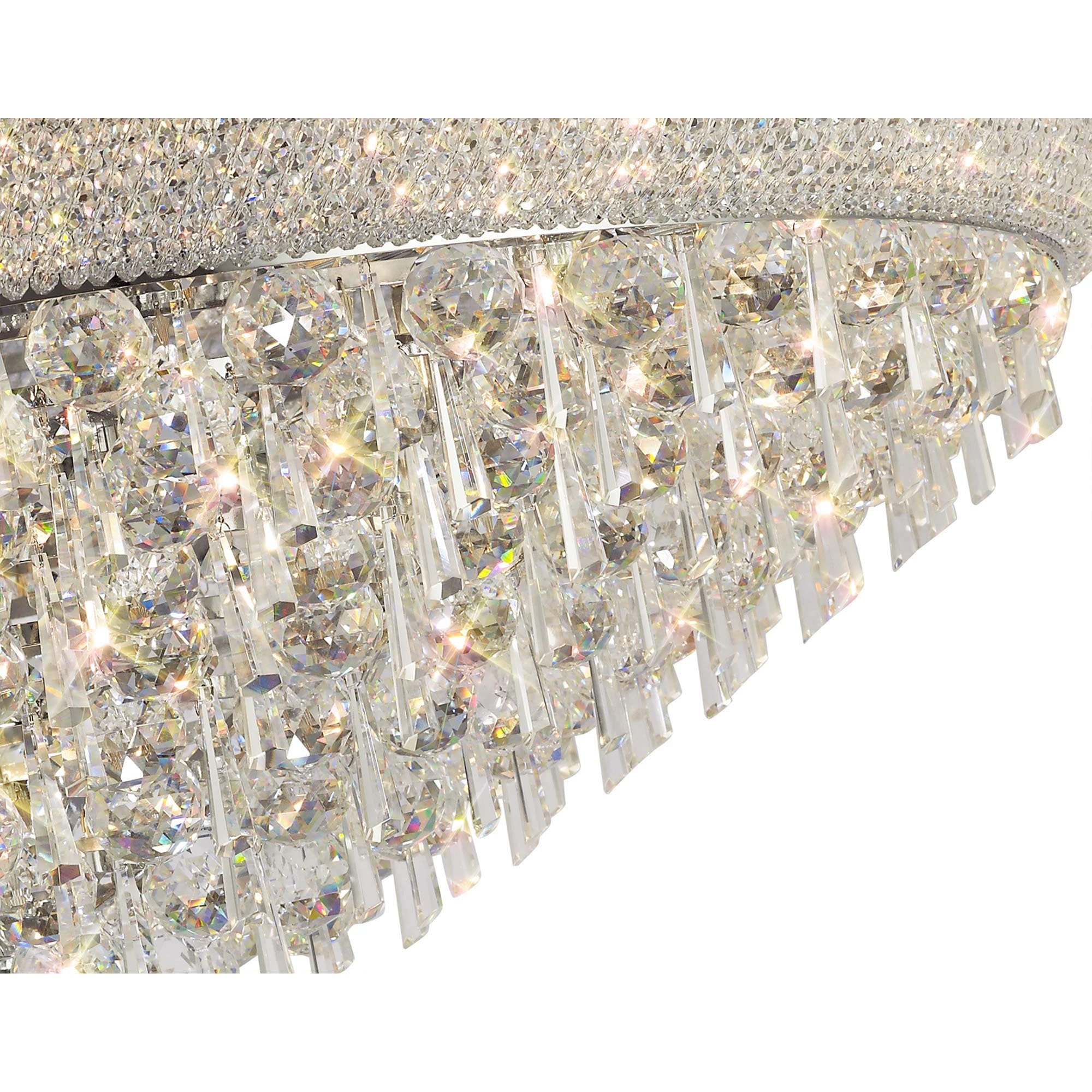 Diyas Alexandra 18 Light Ceiling Light - Polished Chrome & Crystal