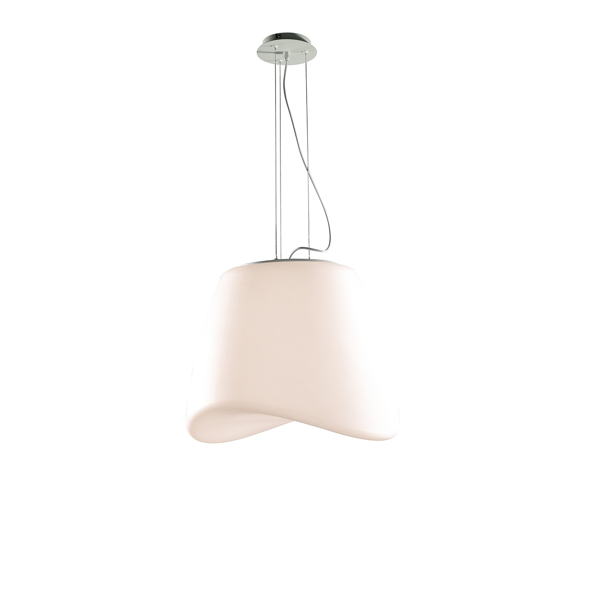 Mantra Cool 3 Light Round Pendant Indoor/Outdoor in Chrome/White IP44