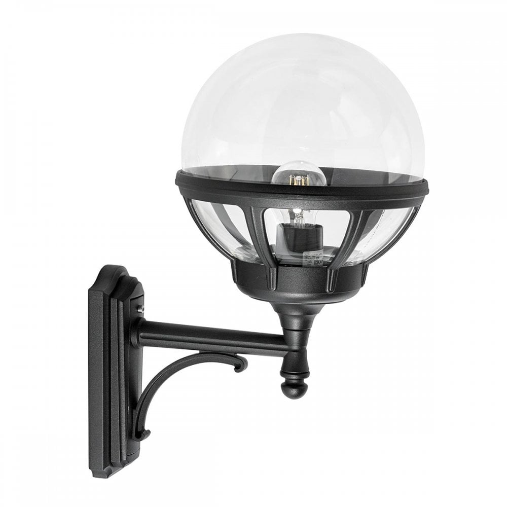Norlys Bologna Single Up Wall Light - Black