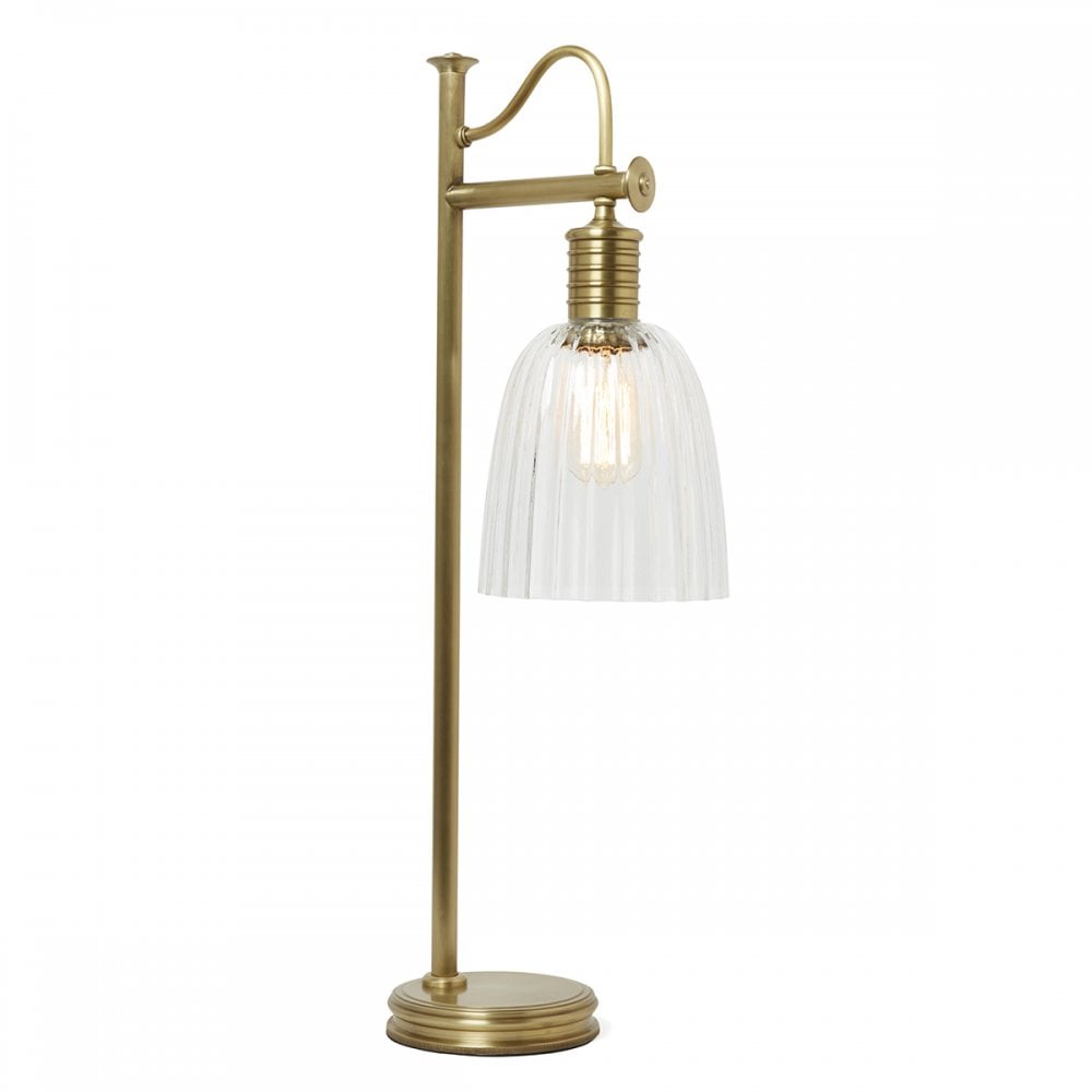 Elstead Douille Single Table Lamp - Aged Brass
