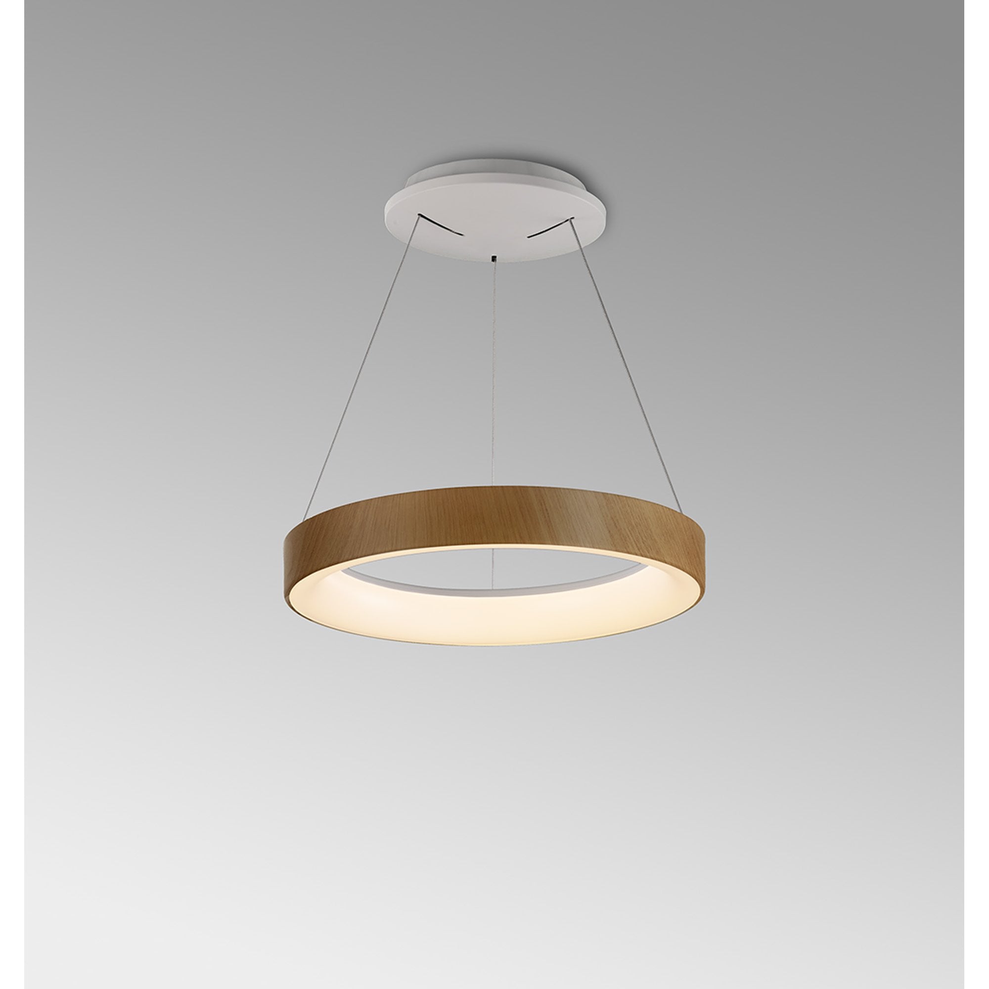 Mantra Niseko II 38cm Ring Pendant - Wood
