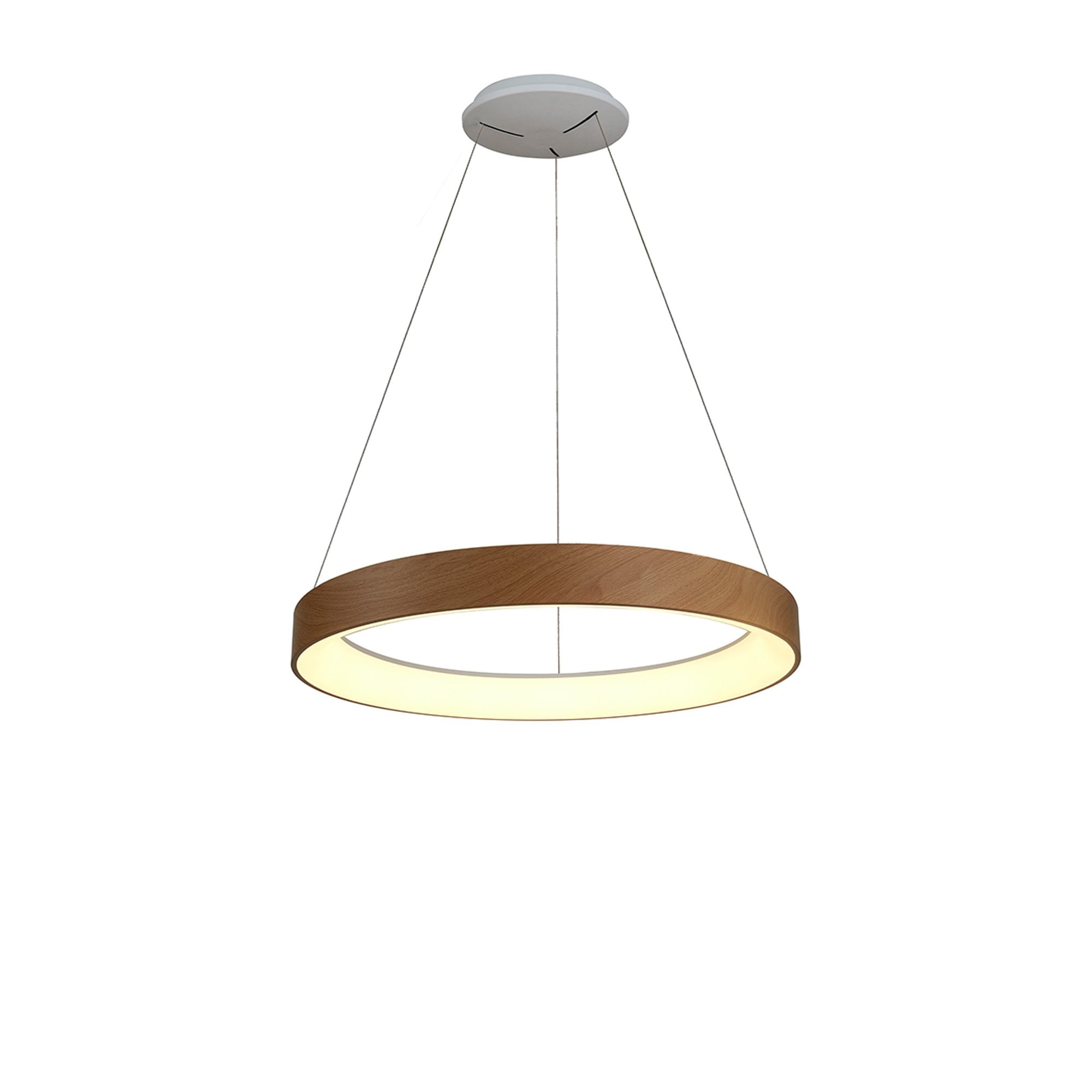 Mantra Niseko II 50cm Ring Pendant - Wood
