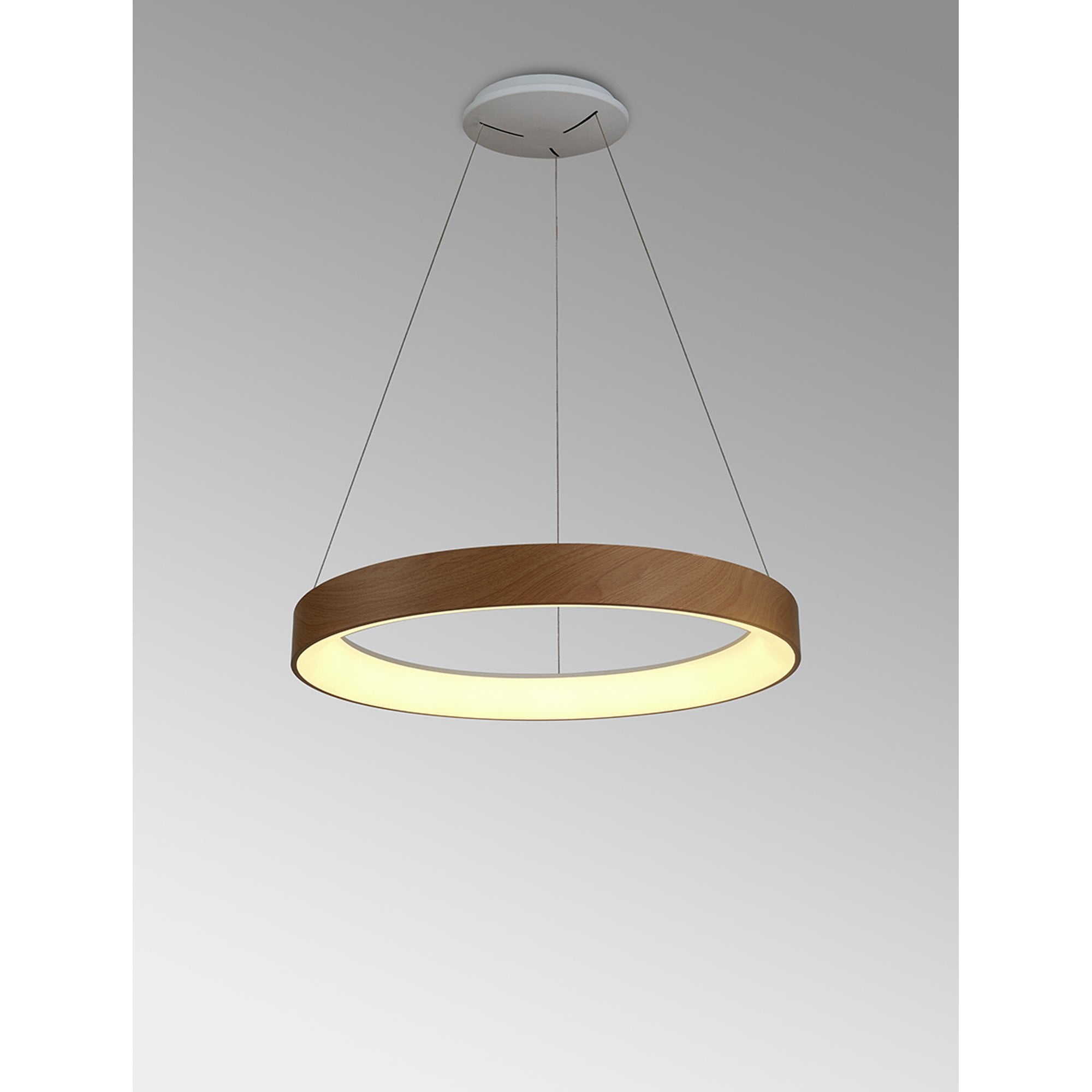 Mantra Niseko II 50cm Ring Pendant - Wood