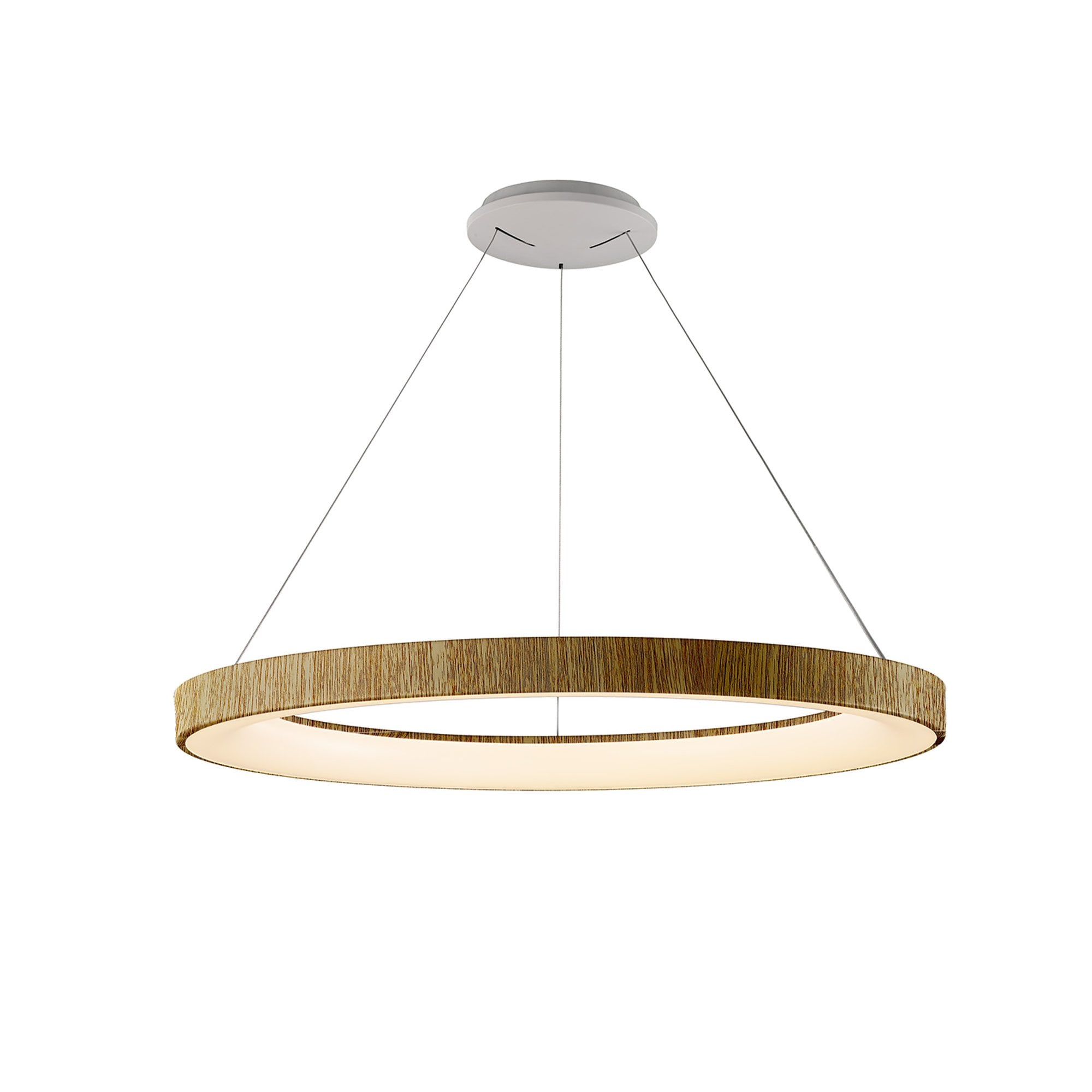 Mantra Niseko II 90cm Ring Pendant - Wood