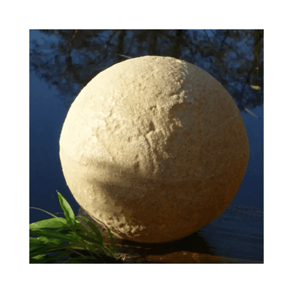 Stone Globe Spherical Garden Light - Bath Stone - Low Voltage