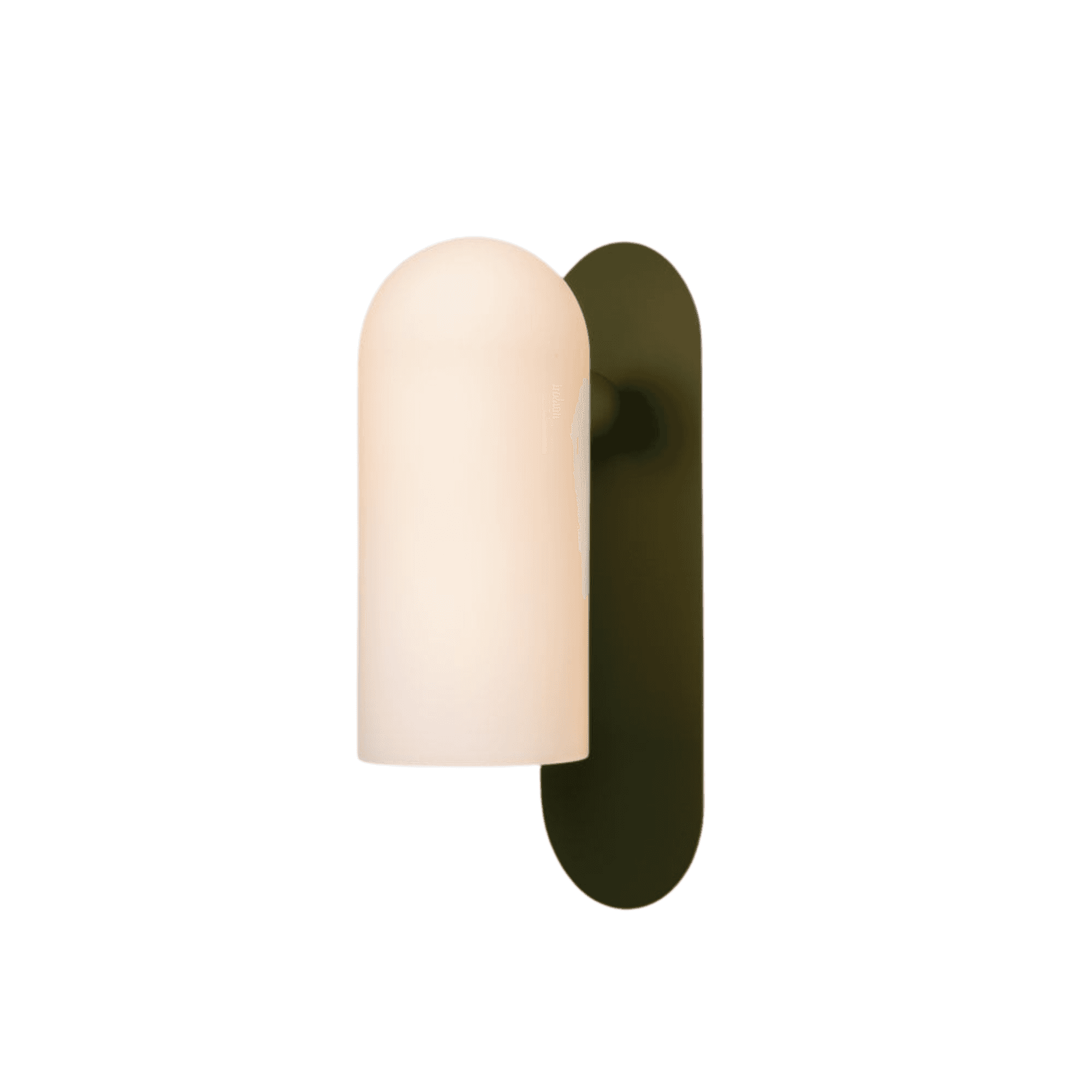 Schwung Odyssey Galloway Medium Single Wall Sconce Light - Opal Matte Glass
