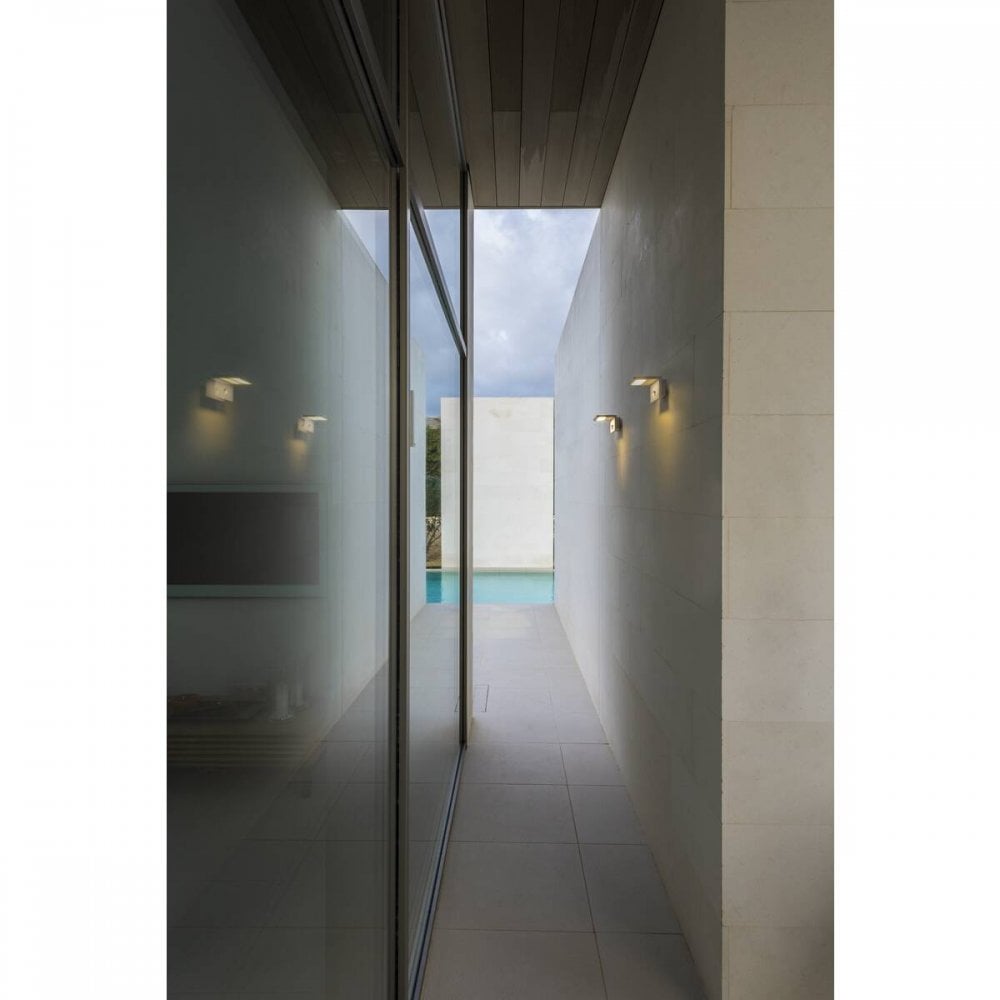 SLV Angolux Sensor Outdoor LED Wall Light - White - Mains