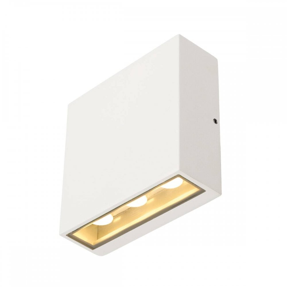 SLV Big Quad Up/Down LED Wall Lamp - White - Mains