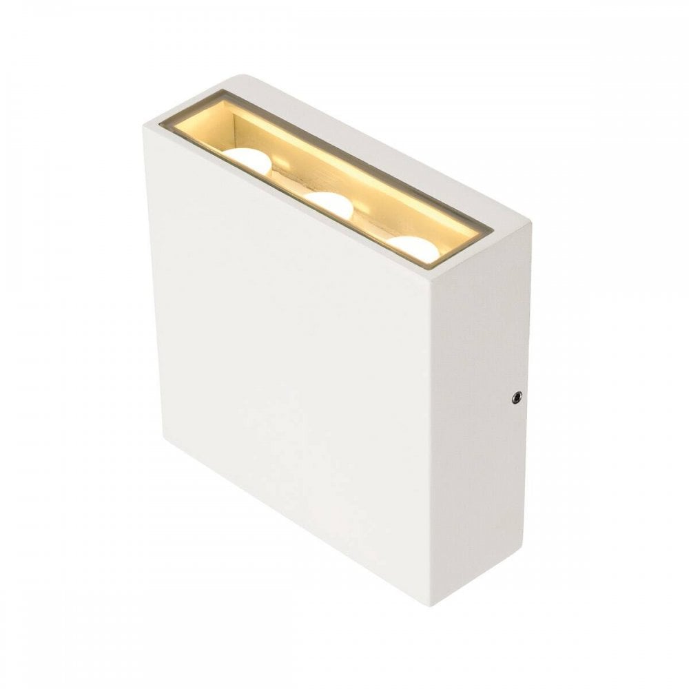 SLV Big Quad Up/Down LED Wall Lamp - White - Mains
