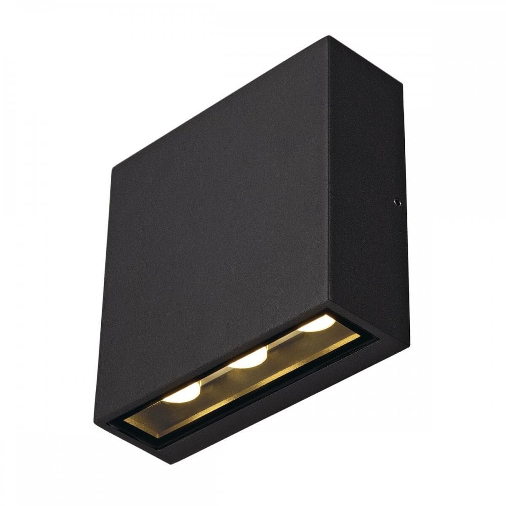 SLV Big Quad Up/Down LED Wall Lamp - Anthracite - Mains