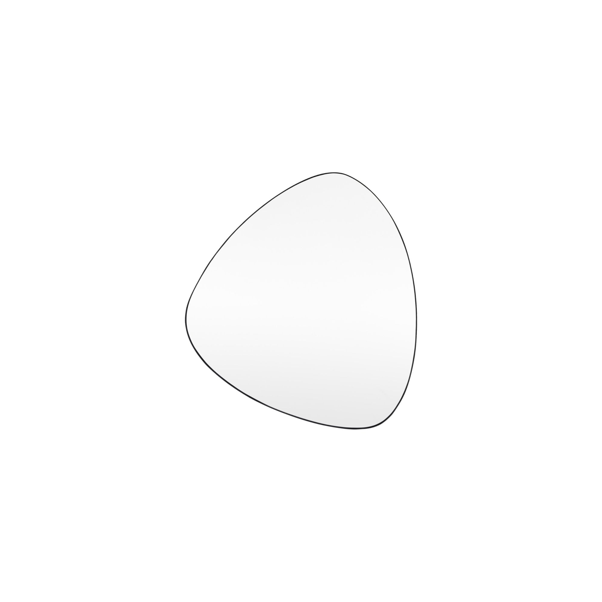 Mura Loftus Medium Reuleaux Wall Mirror - Matt Black