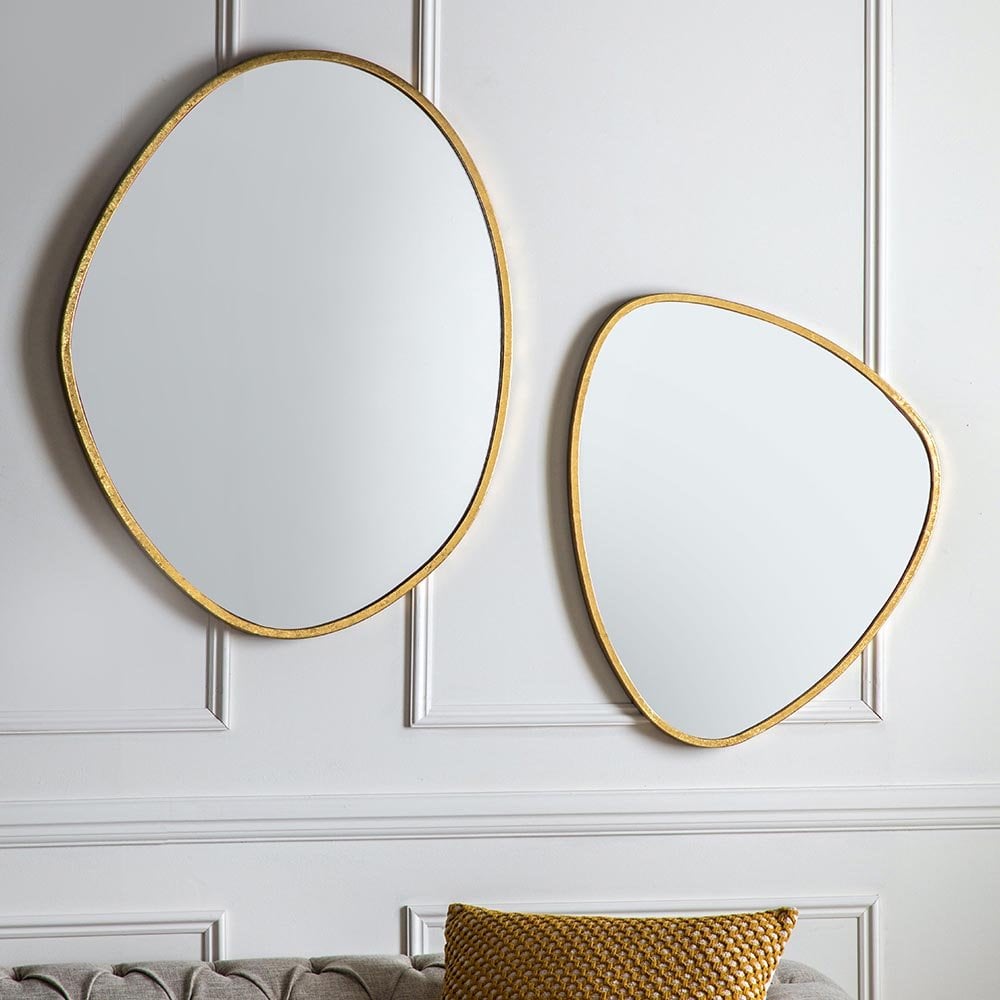 Mura Loftus Medium Reuleaux Wall Mirror - Aged Gold