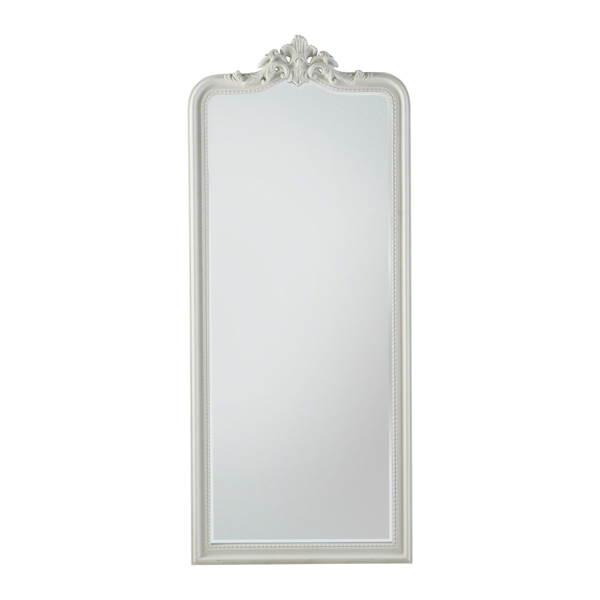 Mura Victoria Ornate Full Length Leaner Mirror - French White