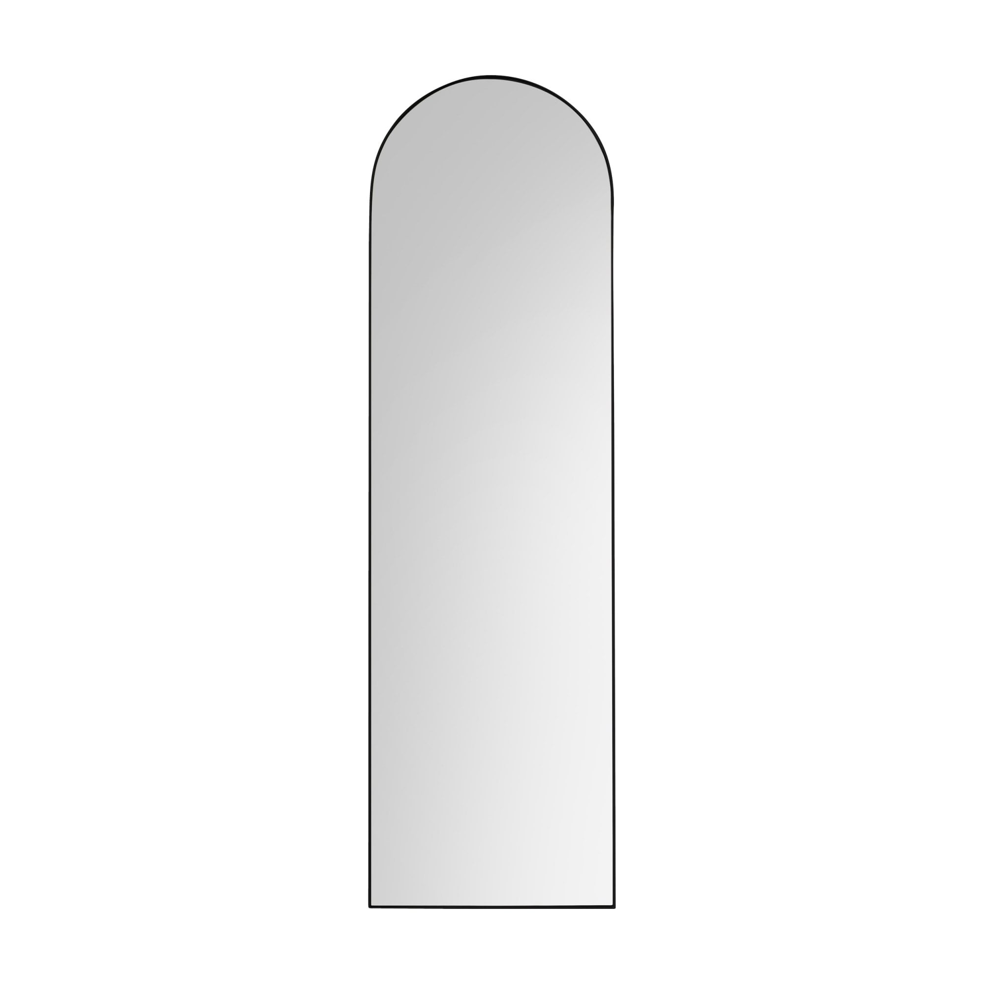 Mura Albert Arch Full Length Leaner Mirror - Matt Black