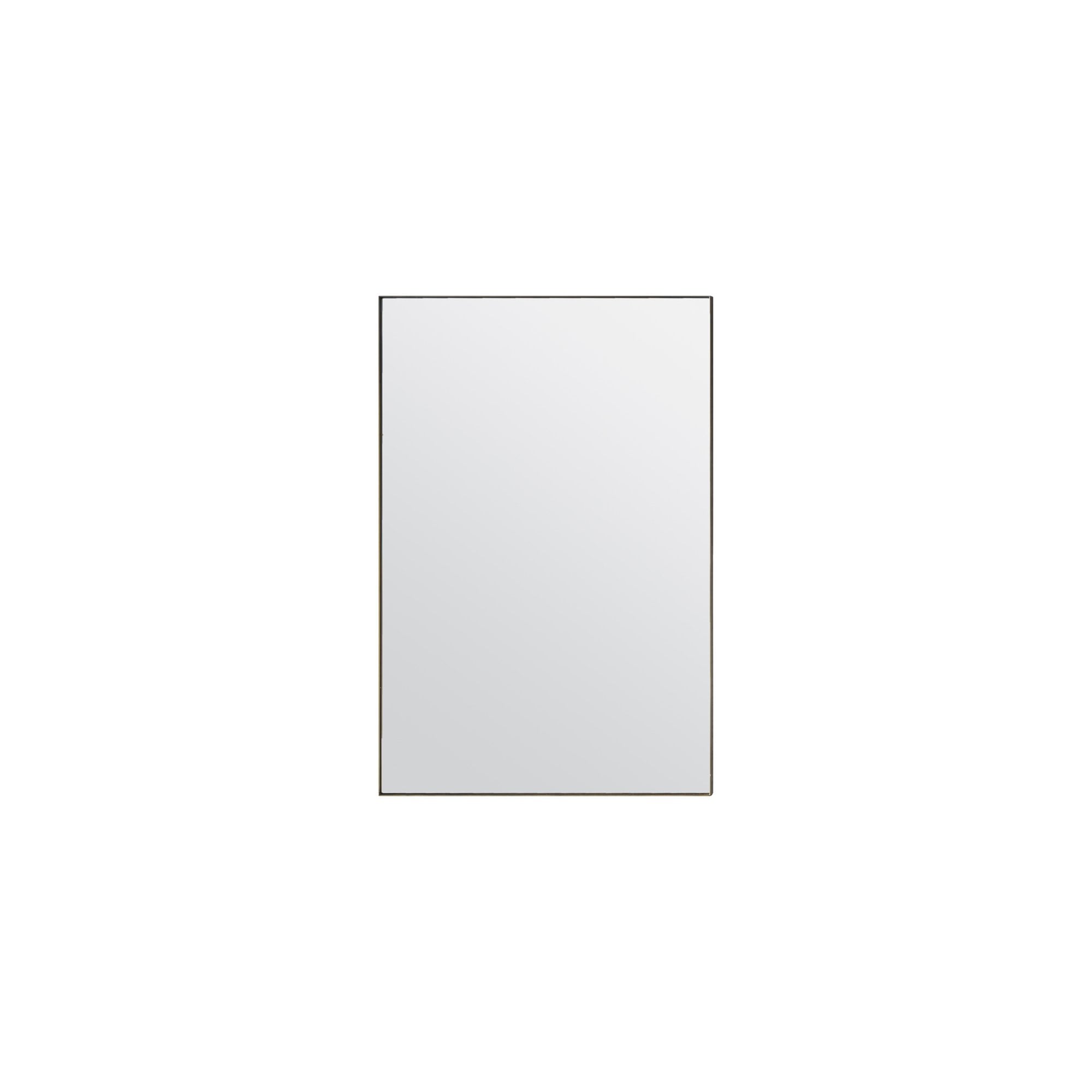 Mura Albert Rectangle Wall Mirror -  Champagne Gold Paint