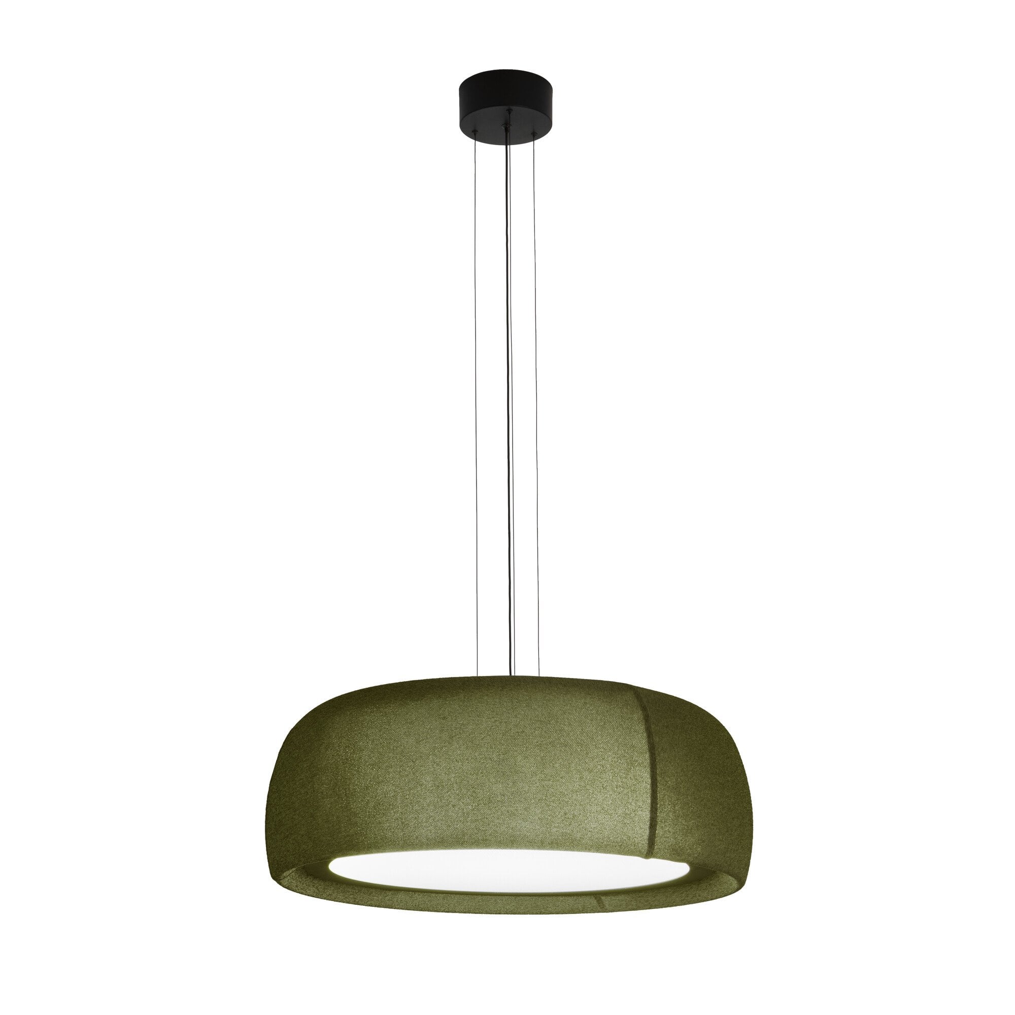 LedsC4 Gong Pendant - Speckled Reed Green