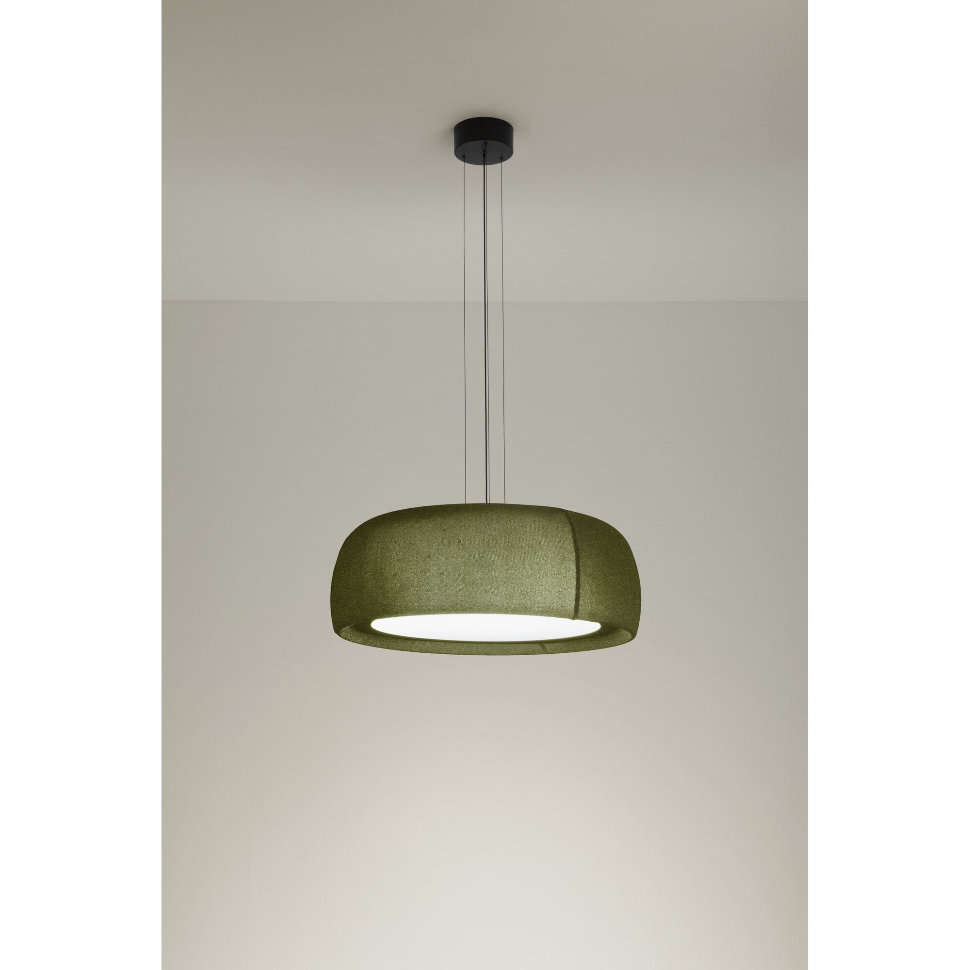 LedsC4 Gong Pendant - Speckled Reed Green