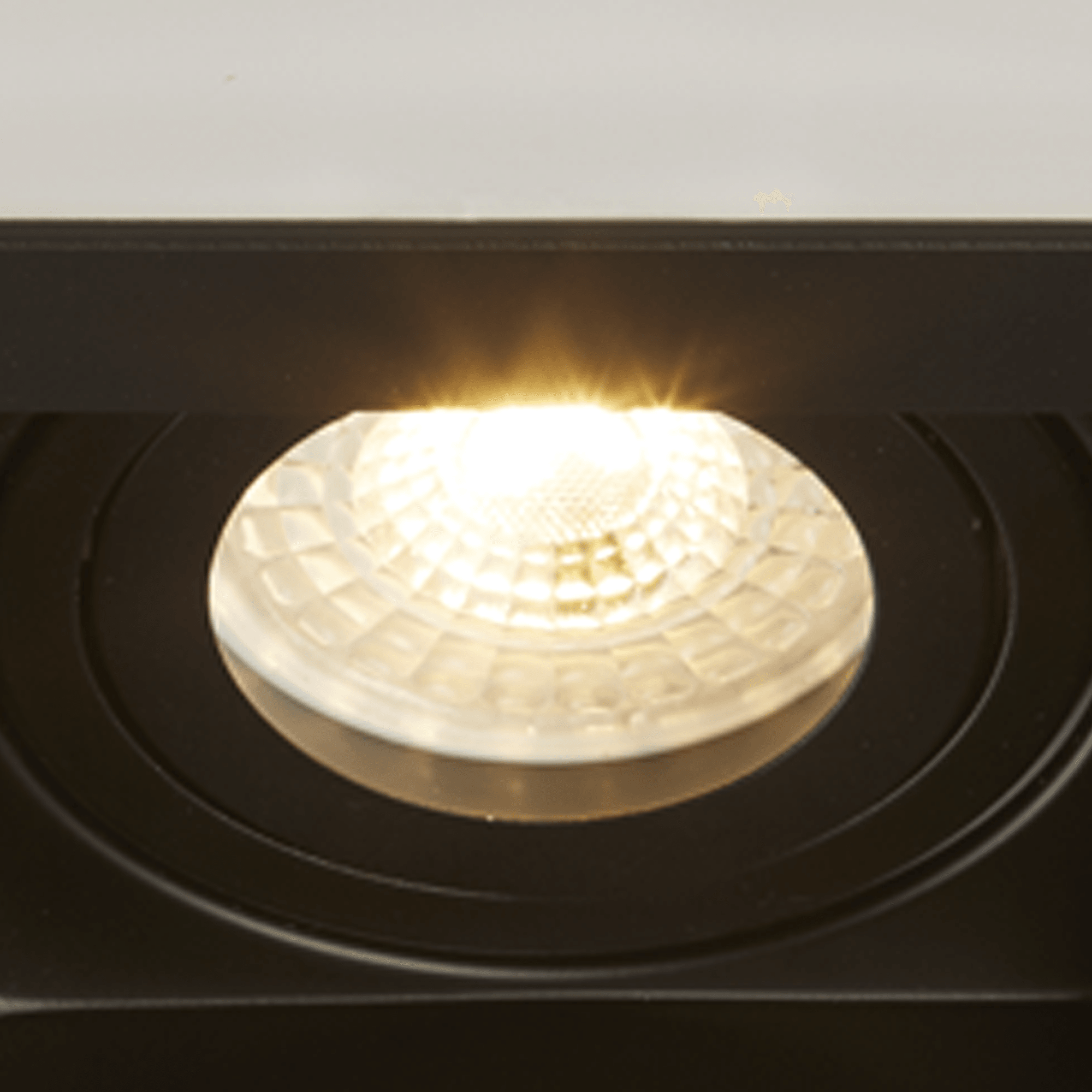 Context London Triple Square Adjustable GU10 Downlight - Matt Black