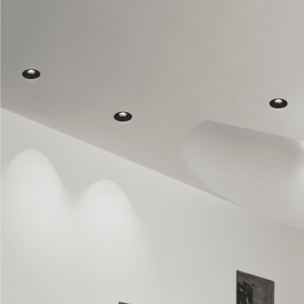 Context Berlin Adjustable GU10 Downlight - Matt Black