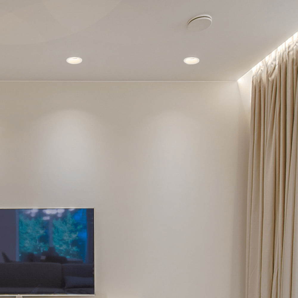 Context Berlin Adjustable GU10 Downlight - Matt White - Fire Rated
