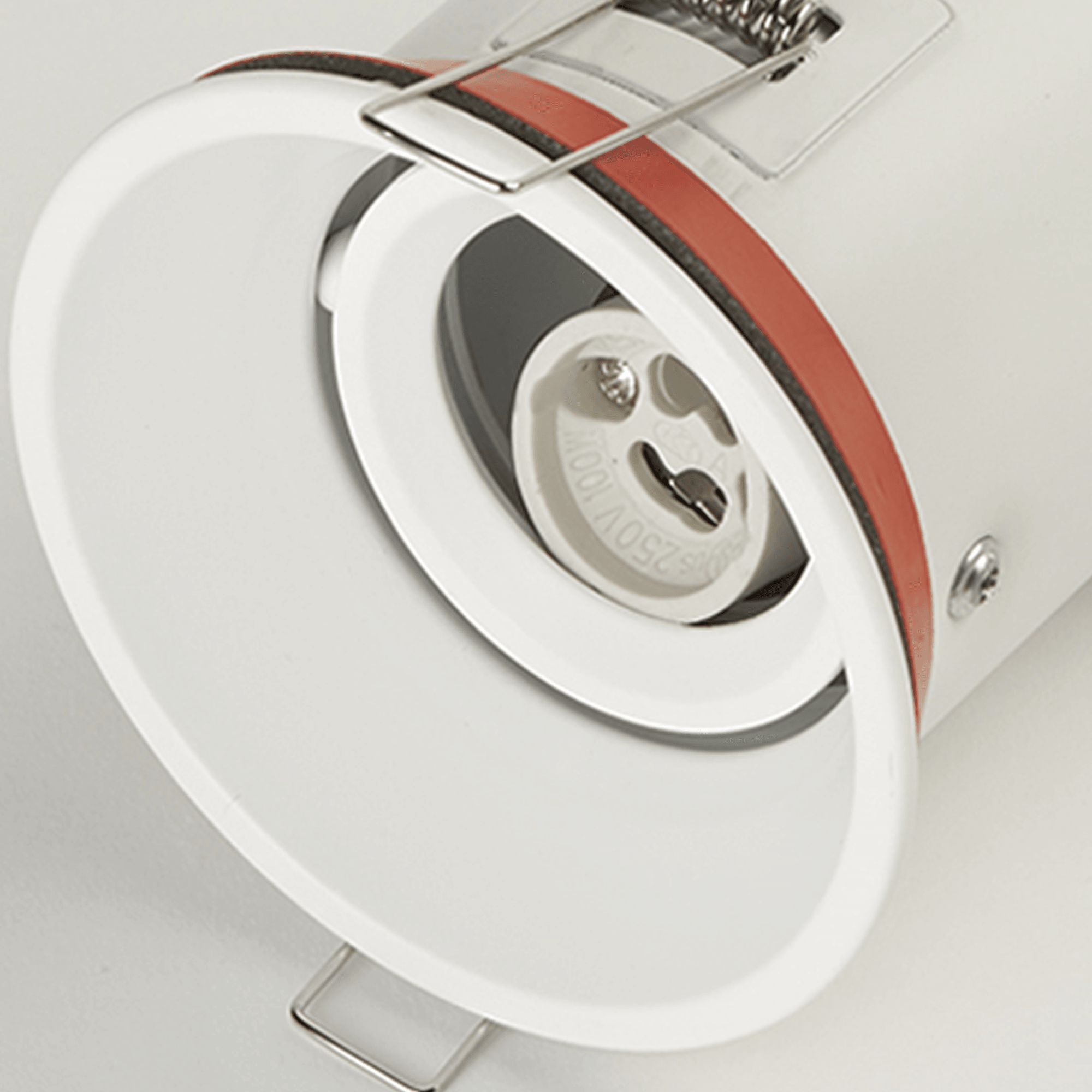 Context Berlin Adjustable GU10 Downlight - Matt White - Fire Rated