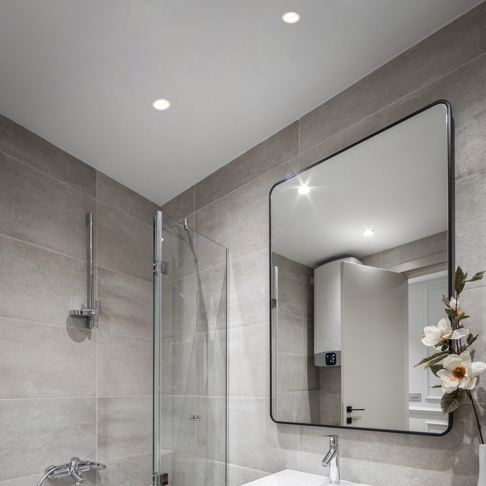 Context Berlin Fixed IP65 GU10 Downlight - Matt White - Fire Rated