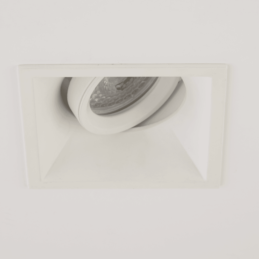Context Berlin Adjustable Square GU10 Downlight - Matt White