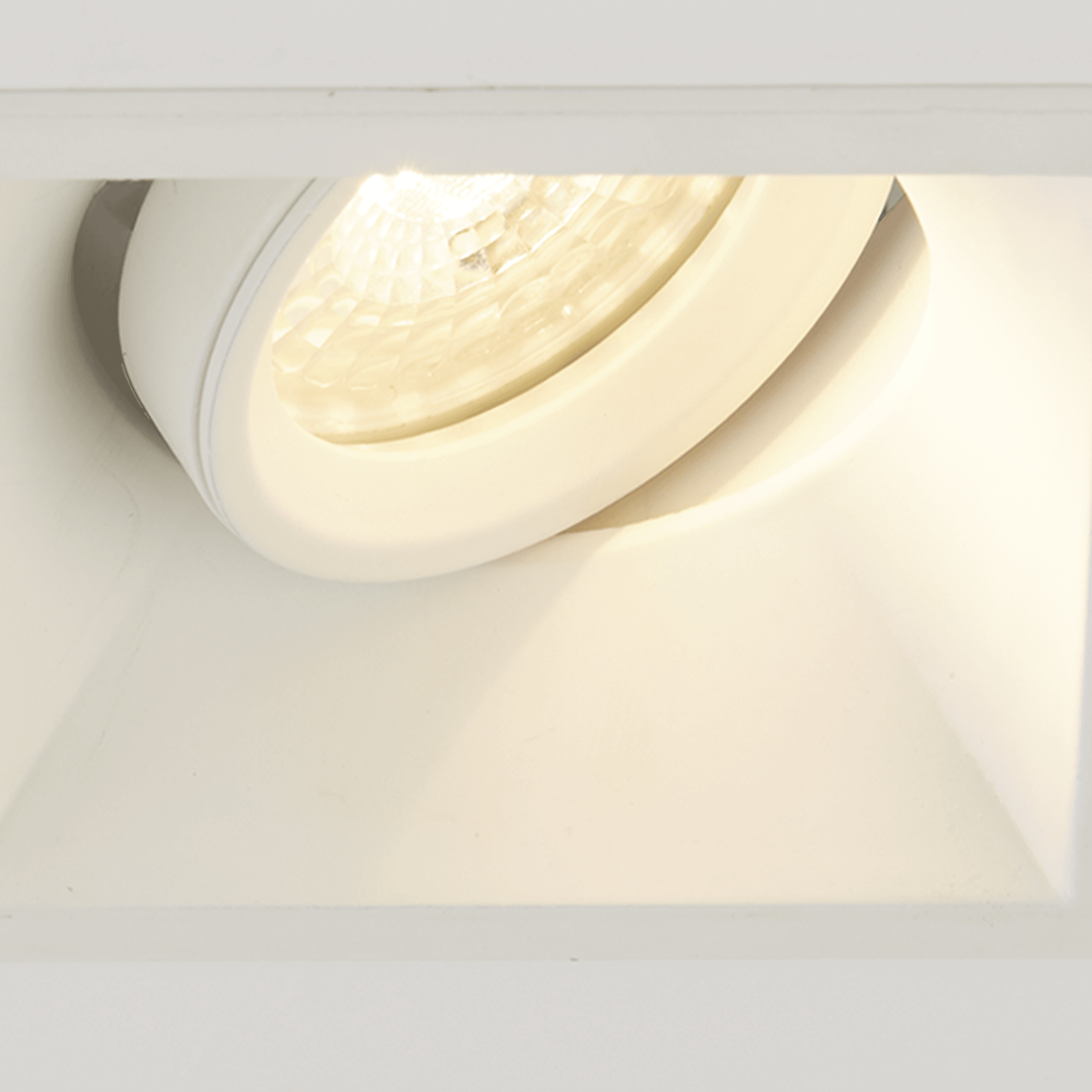 Context Berlin Adjustable Square GU10 Downlight - Matt White