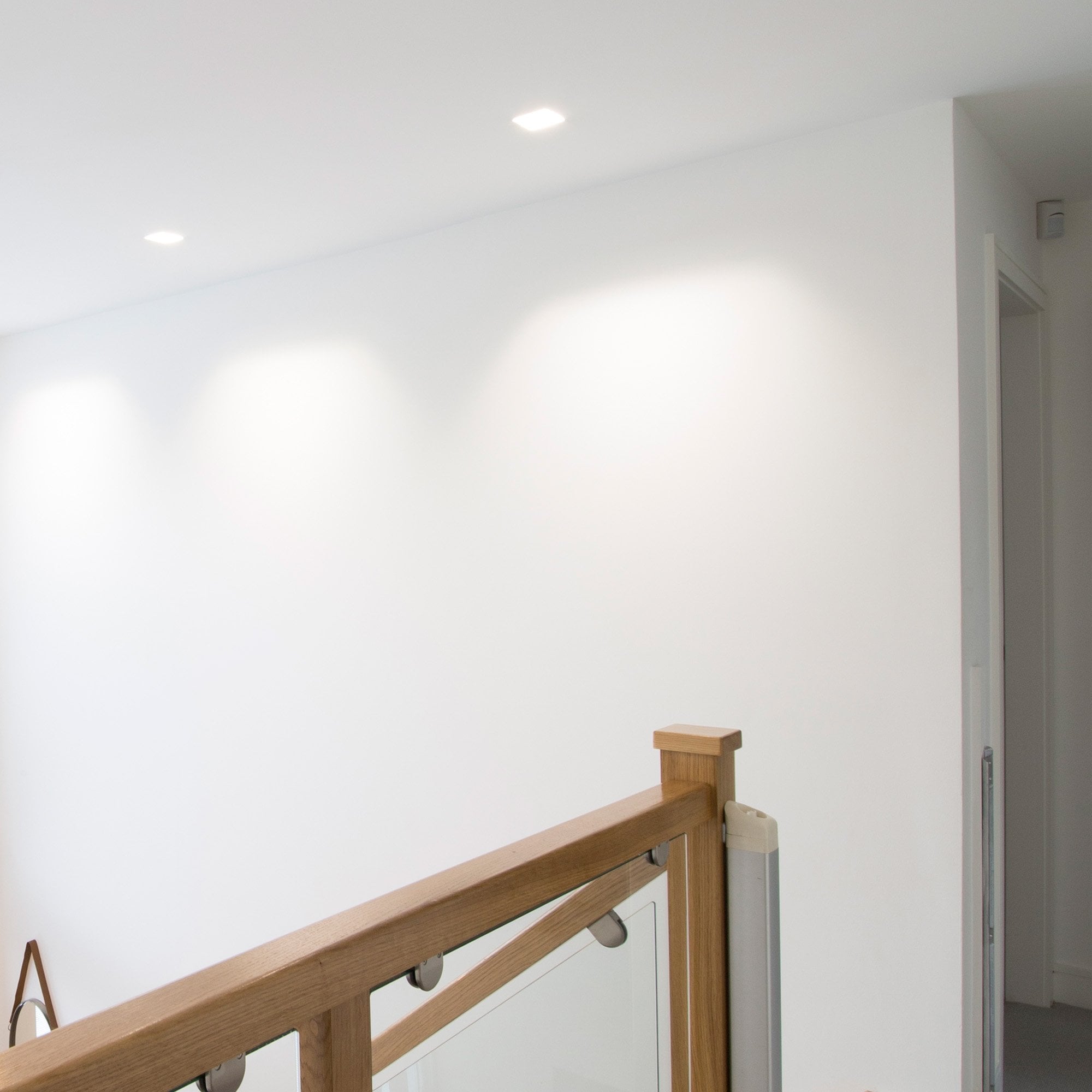 Context London Single Square Trimless GU10 Downlight - Matt White - Fire Rated
