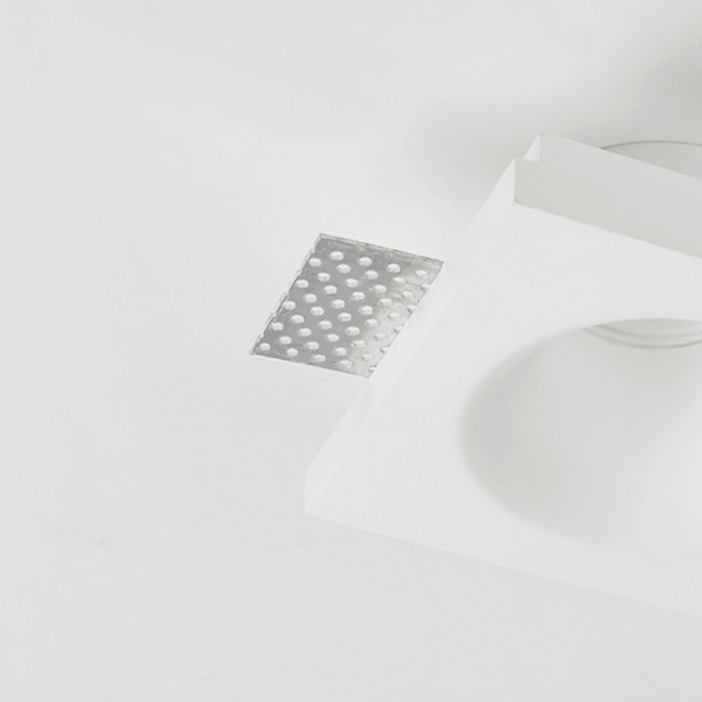 Context Brisbane Single Trimless Fixed GU10 Downlight - Plaster