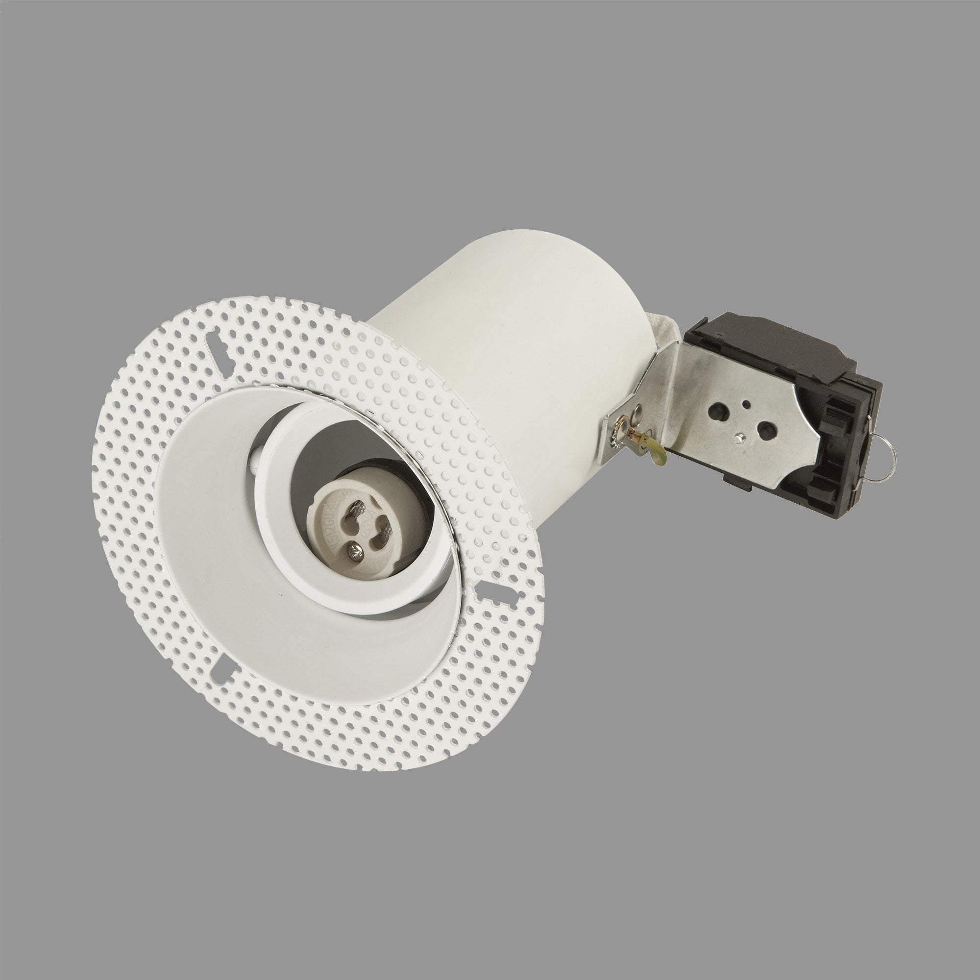 Context Auckland Adjustable Trimless GU10 Downlight - Matt White - Fire-Rated