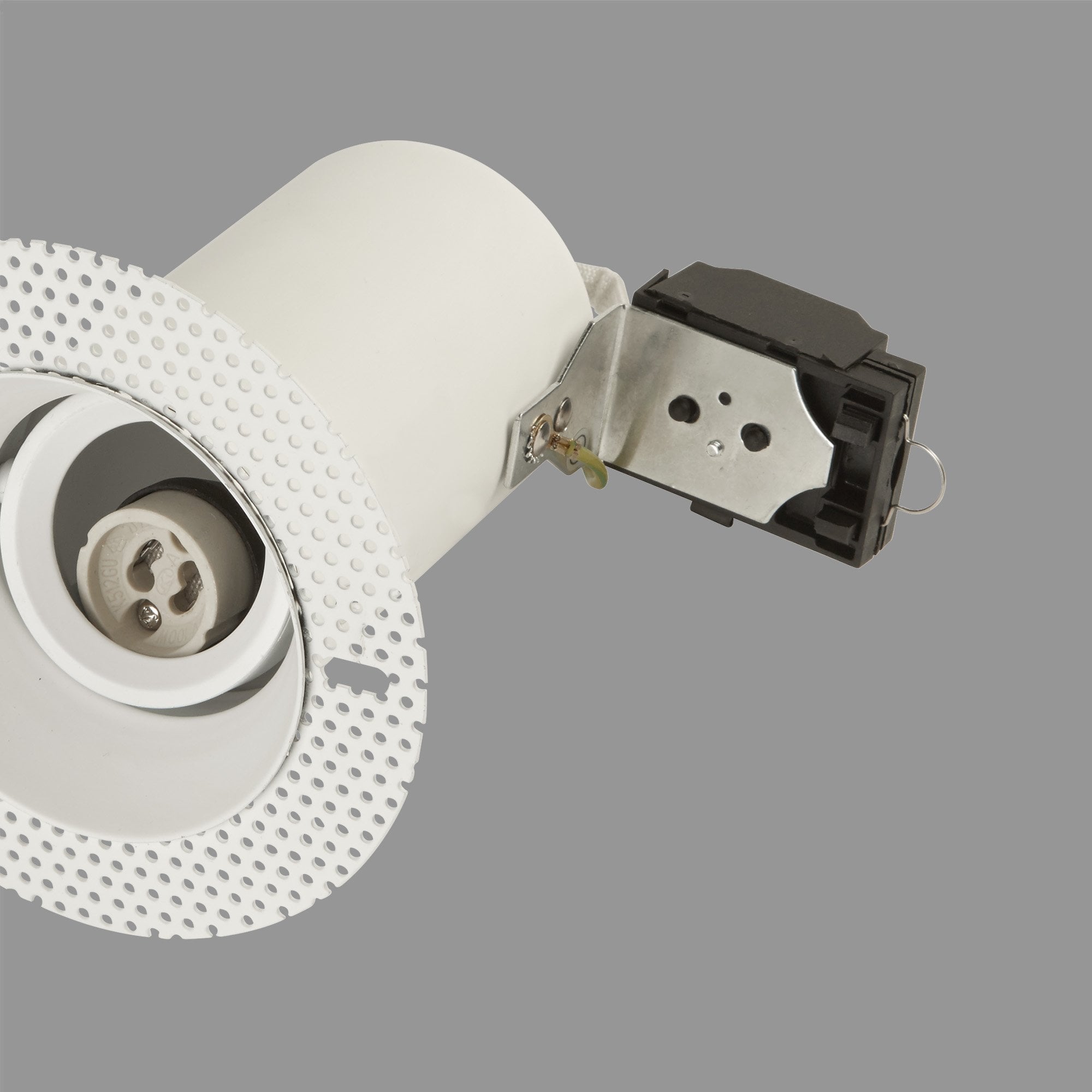 Context Auckland Adjustable Trimless GU10 Downlight - Matt White - Fire-Rated