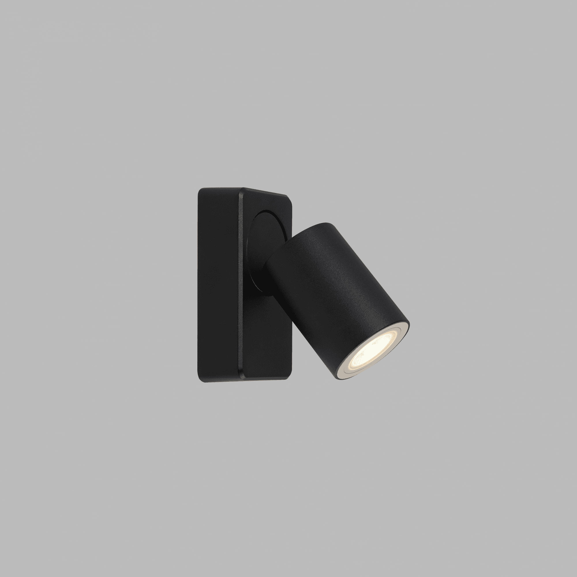 Context Florence Single Square GU10 Spotlight - Sand Black