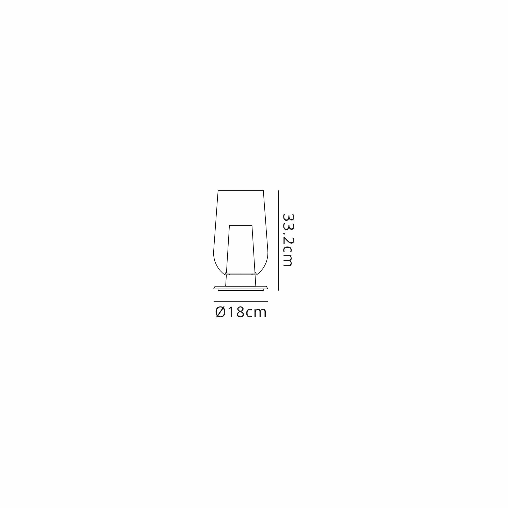 Mantra Nora 1 Light Table Lamp - White, Wood & Clear Glass With Frosted Inner