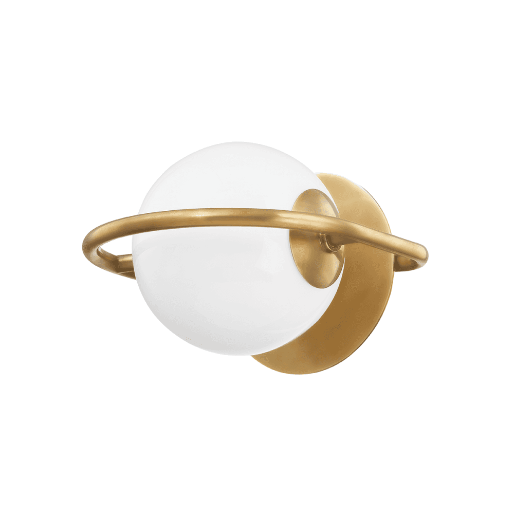 Corbett Everley 1 Light Wall Sconce Light - Vintage Brass