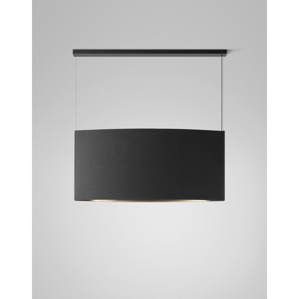 Bover Noren S/151.2 Wide 151cm Linear Acoustic Pendant - Dark Grey
