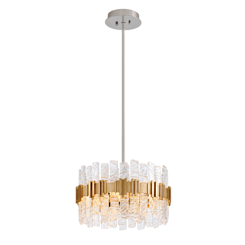 Corbett Ciro 5 Light Pendant - Antique Silver Leaf