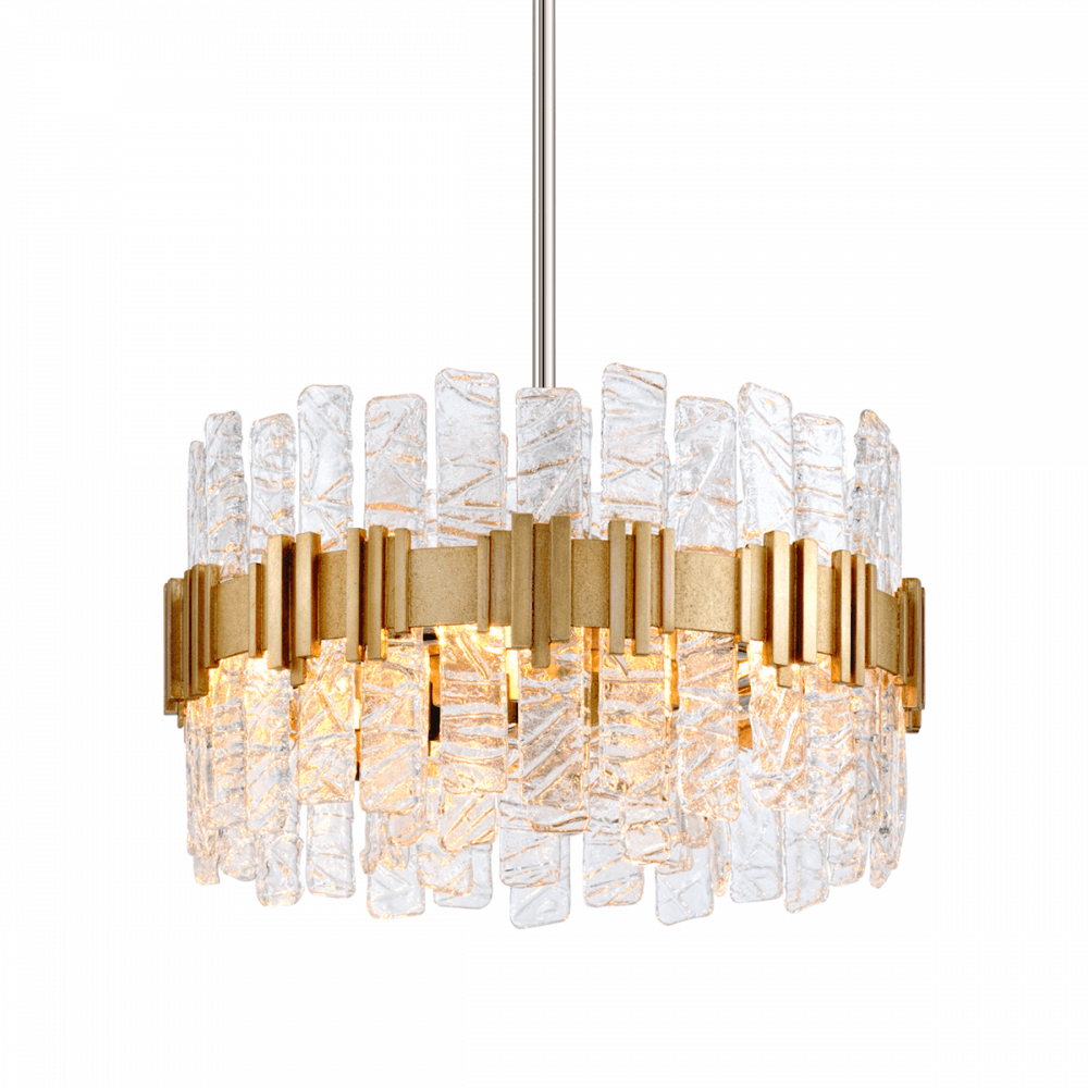 Corbett Ciro 5 Light Pendant - Antique Silver Leaf