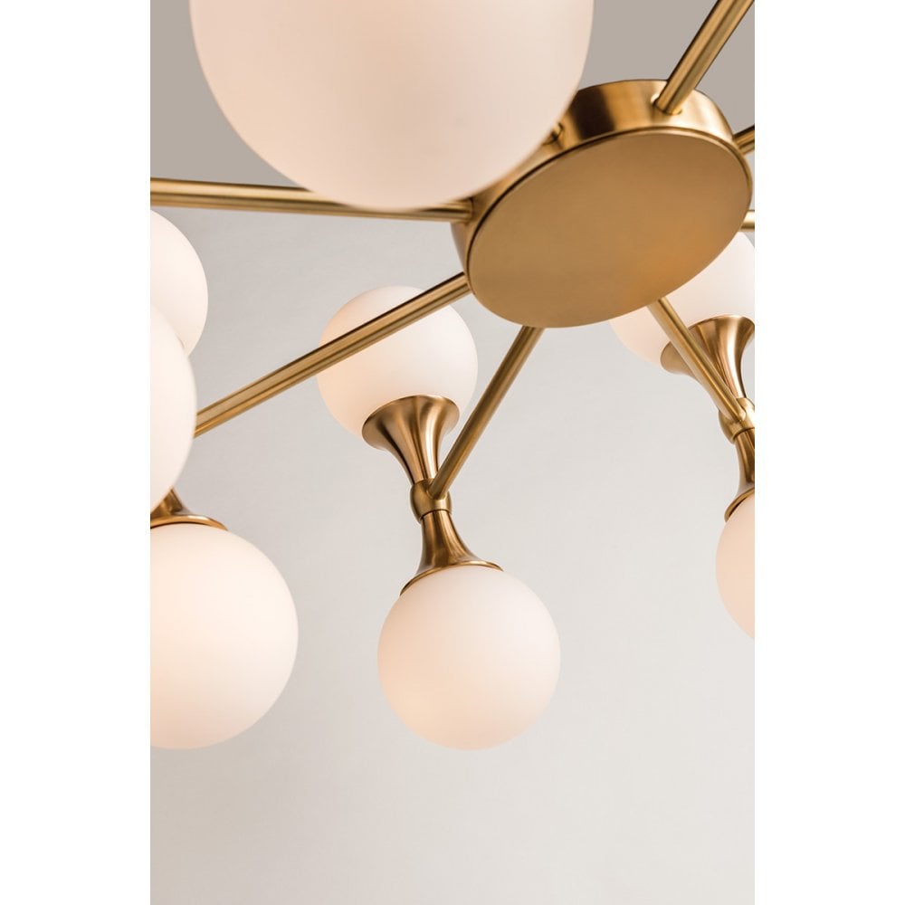 Hudson Valley Astoria 16 Light Chandelier - Aged Brass